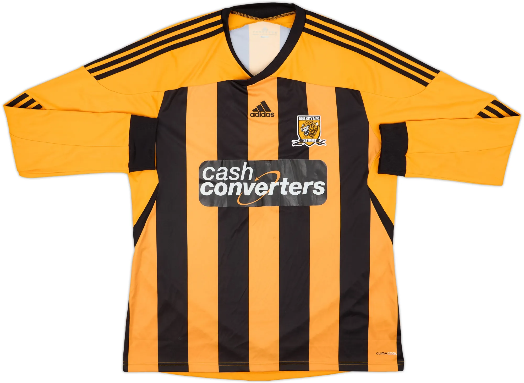 adidas Hull City Mens LS Home Shirt 2011/12
