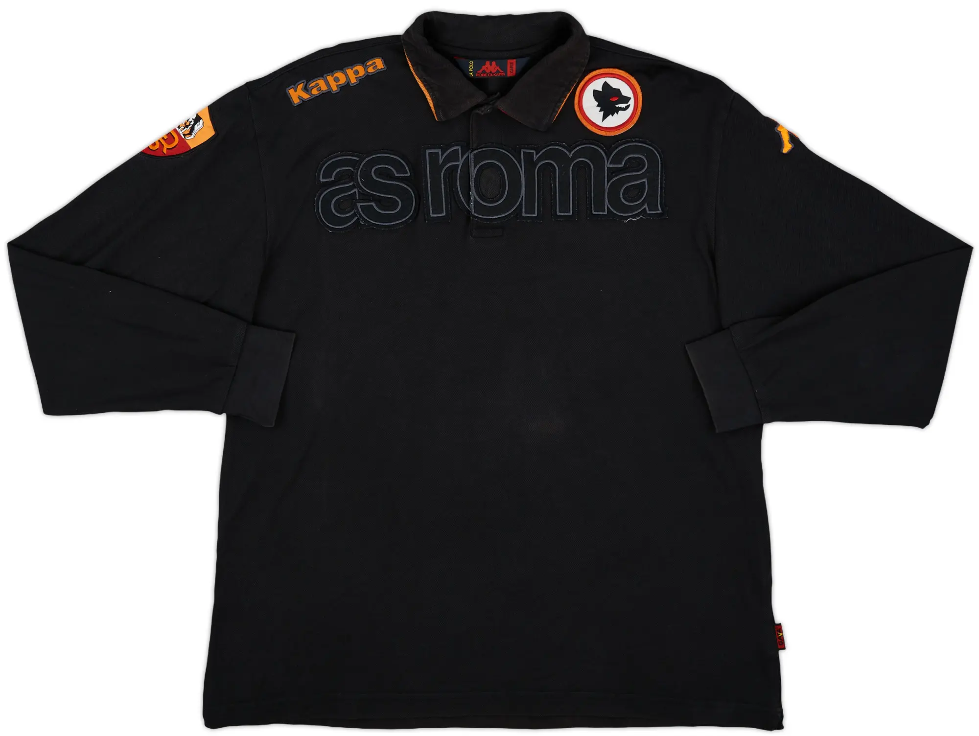 2009-10 Roma Kappa Polo L/S Shirt - 7/10 - (XL)