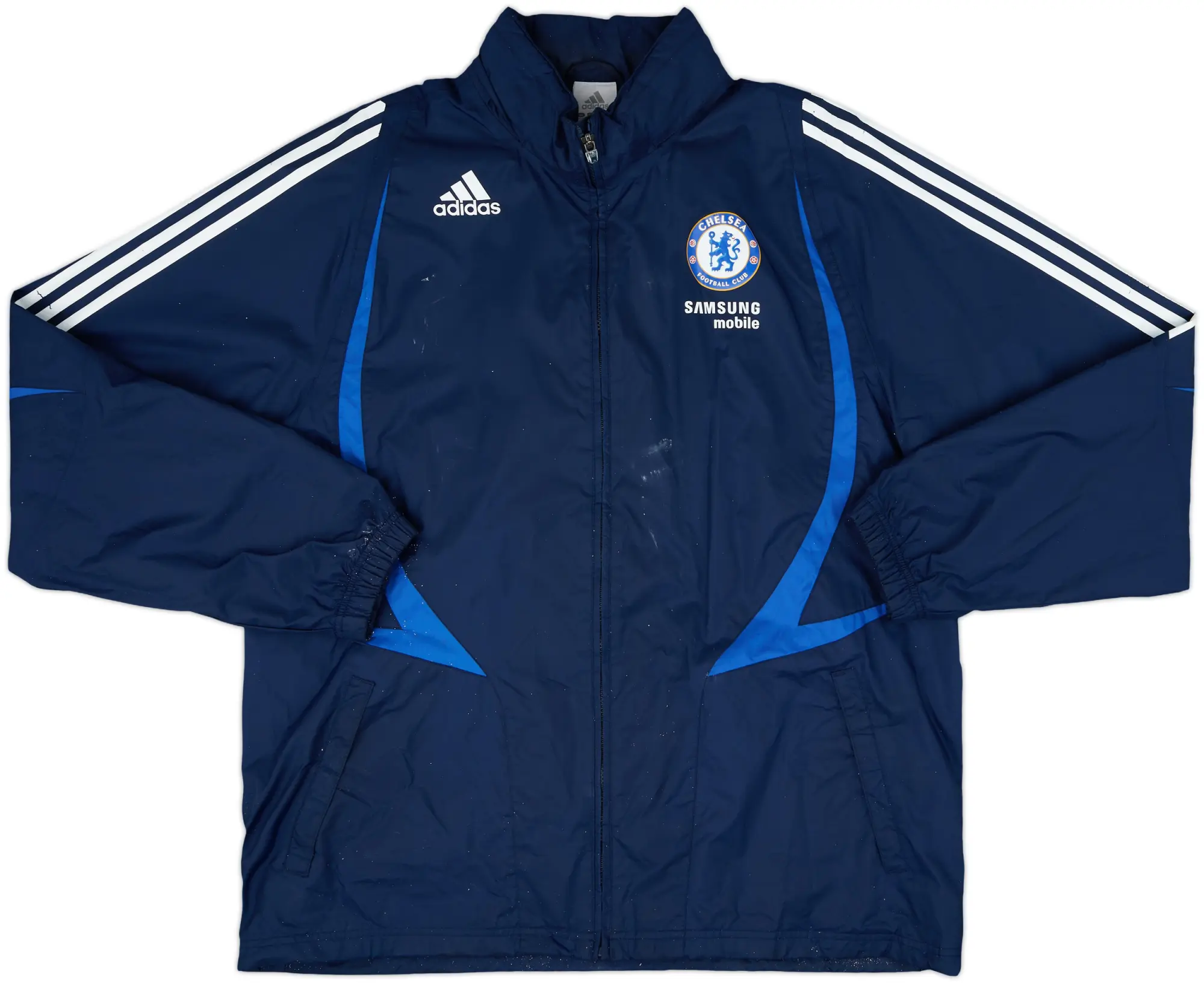 2007-08 Chelsea adidas Hooded Rain Jacket - 6/10 - (L/XL)