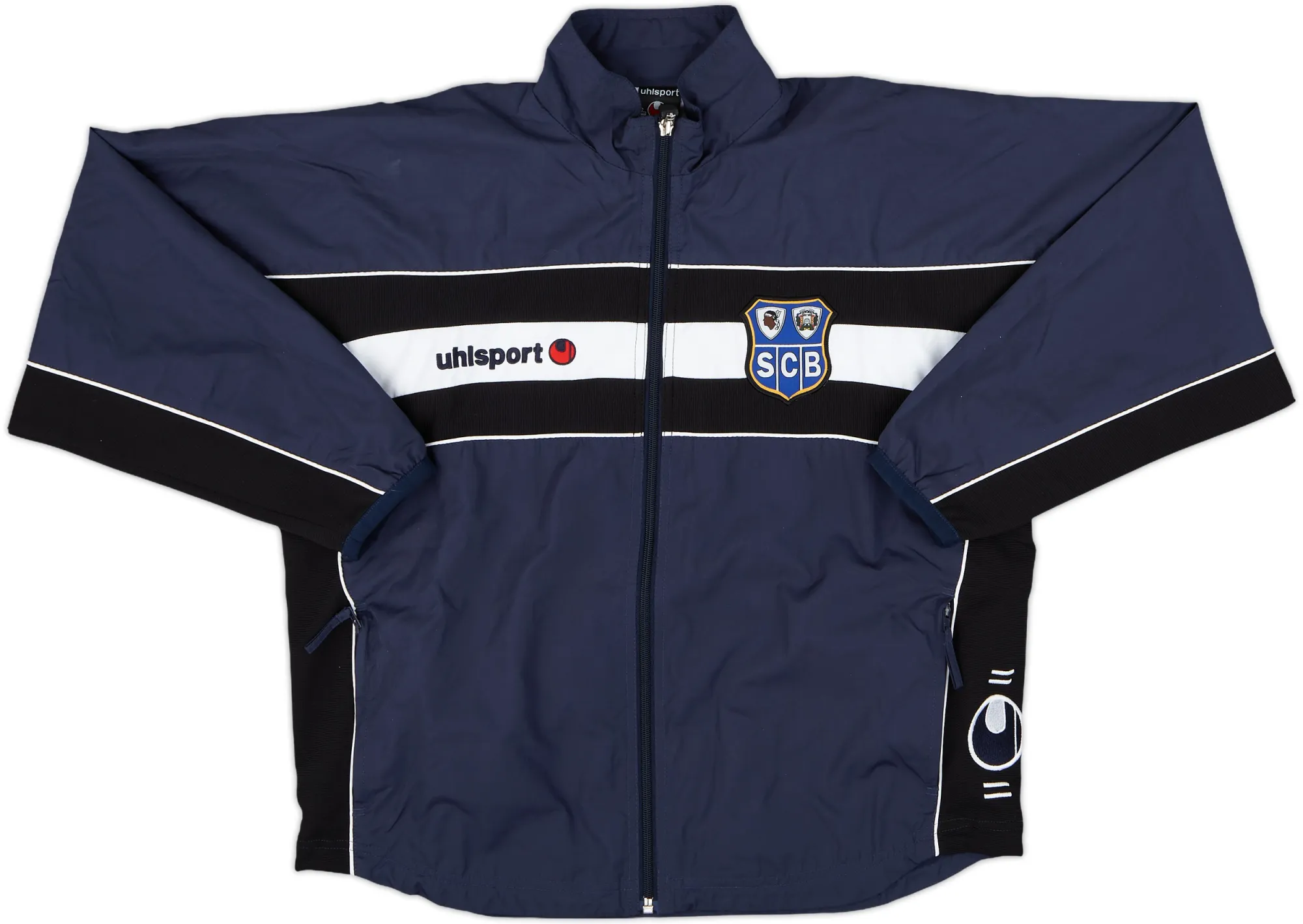 2001-02 SC Bastia Uhlsport Track Jacket - 8/10 - (M.Boys)
