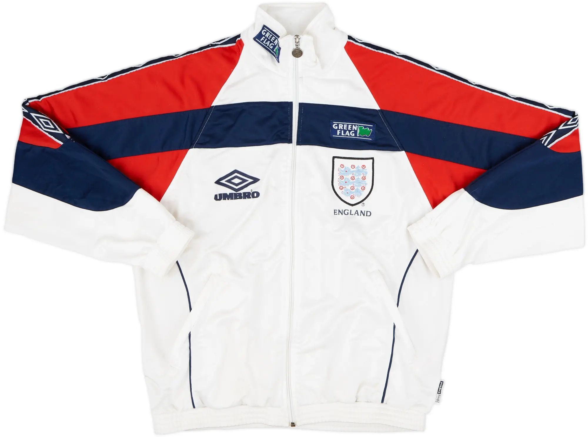 1998-99 England Umbro Track Jacket - 6/10 - (S)