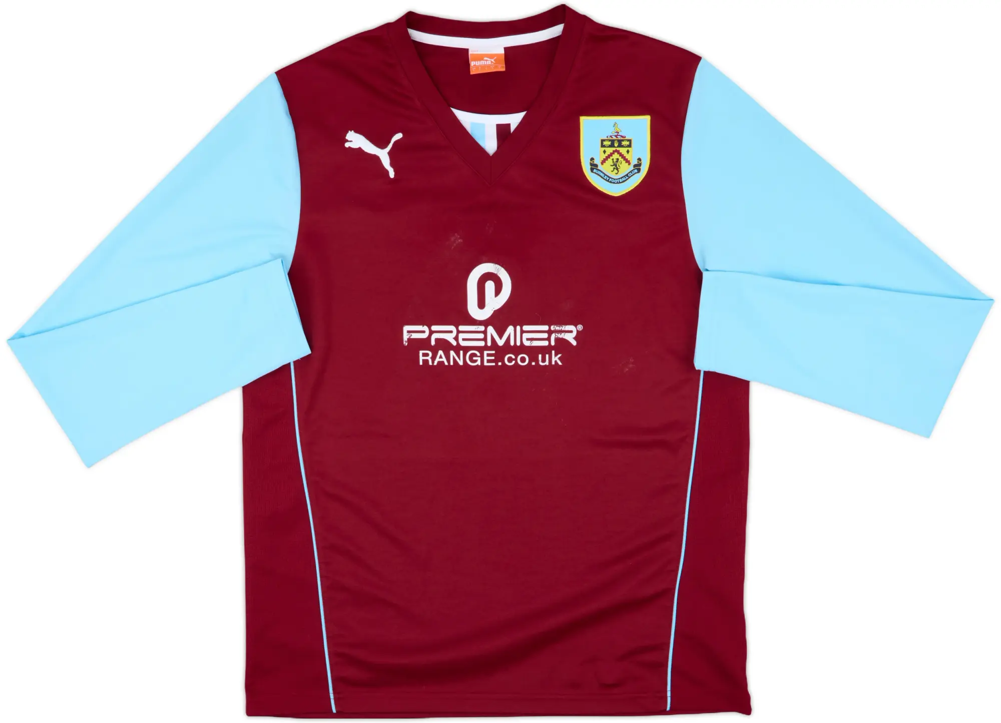 2013-14 Burnley Home L/S Shirt - 5/10 - (L)
