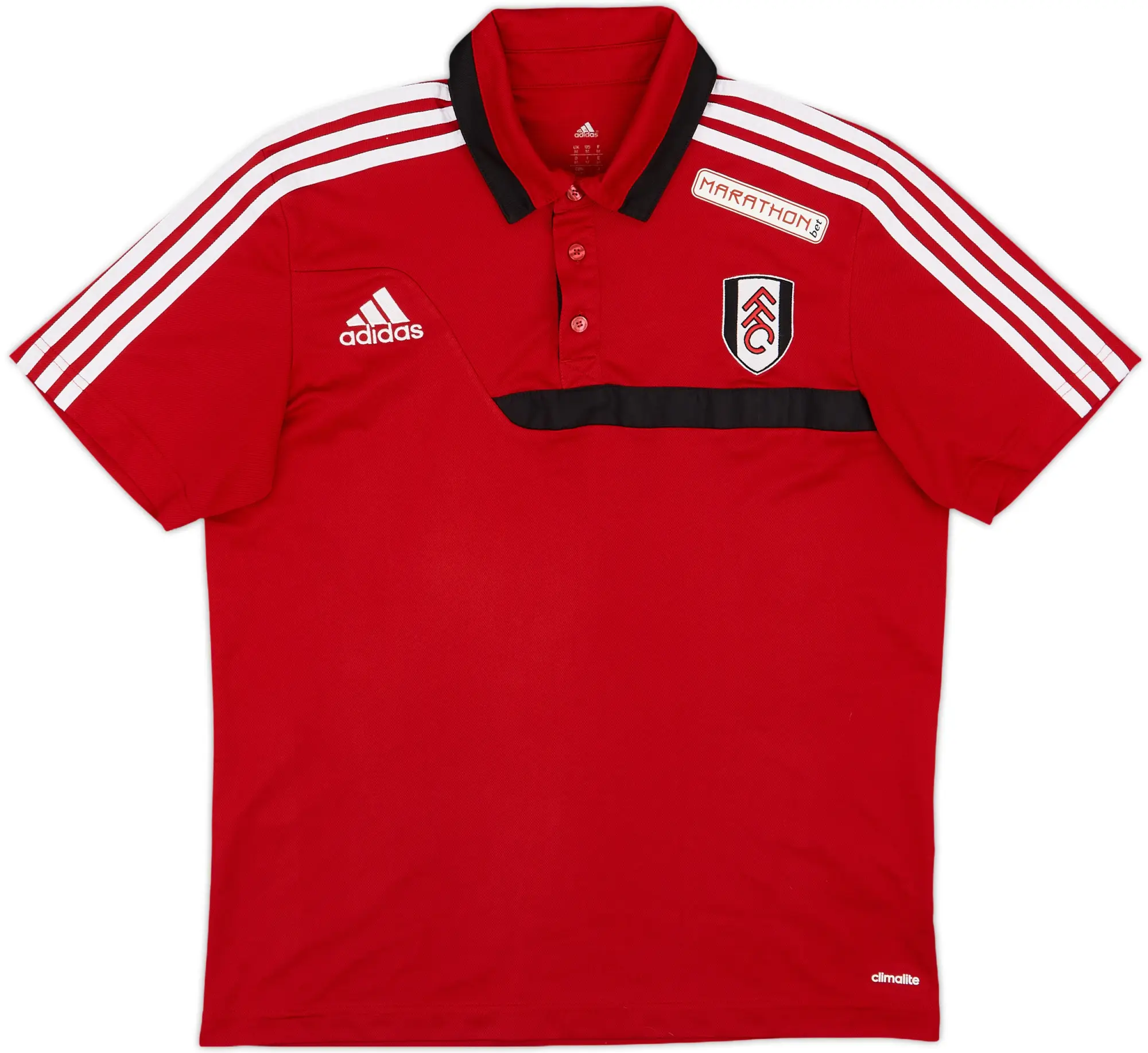 2013-14 Fulham adidas Polo Shirt - 8/10 - (M)