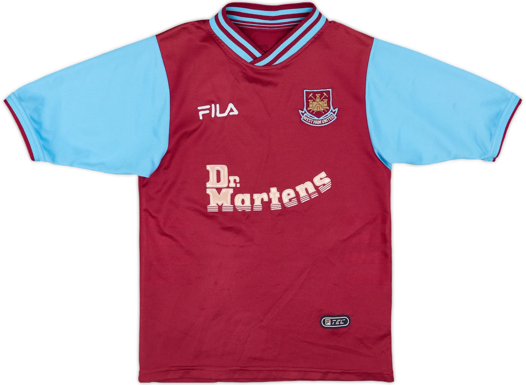 Fila West Ham United Boys SS Home Shirt 2001/03