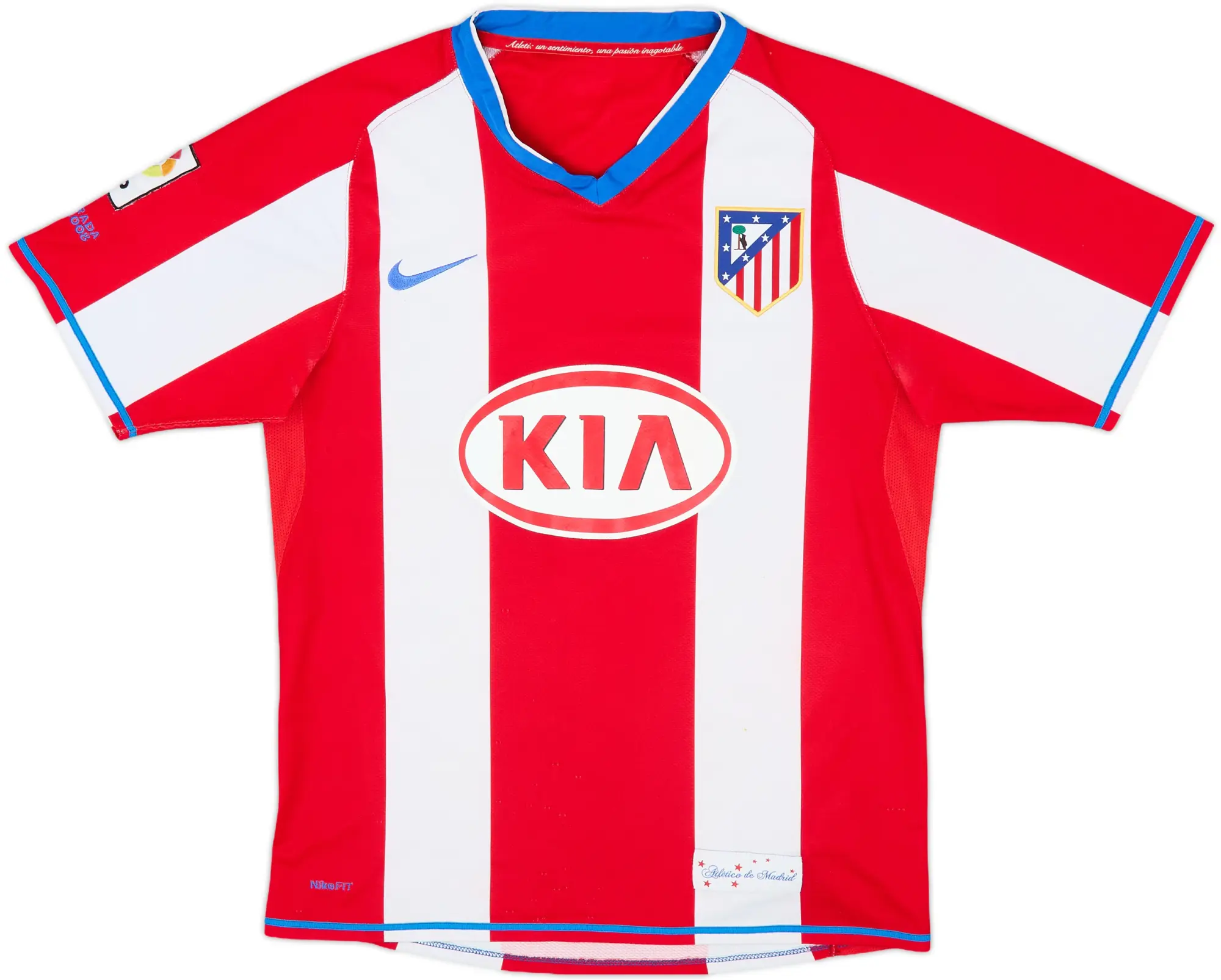 2007-08 Atletico Madrid Home Shirt - 7/10 - (S)