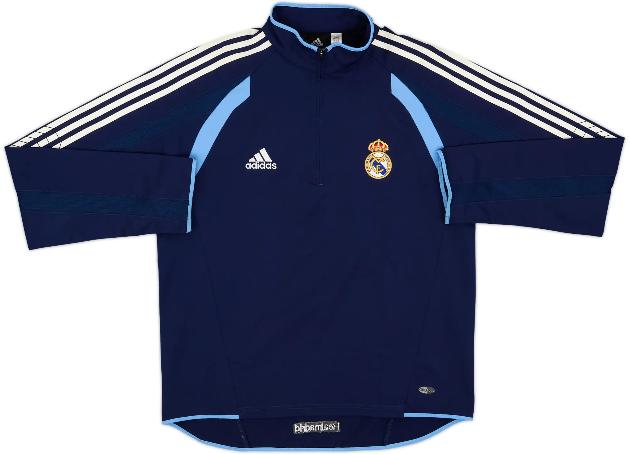 2005-06 Real Madrid adidas 1/4 Zip Drill Top - 8/10 - (M/L)
