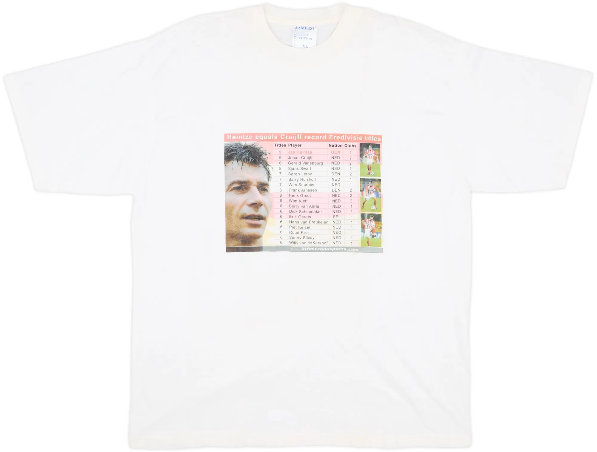 2002-03 PSV Heintze Graphic Tee - 8/10 - (XL)
