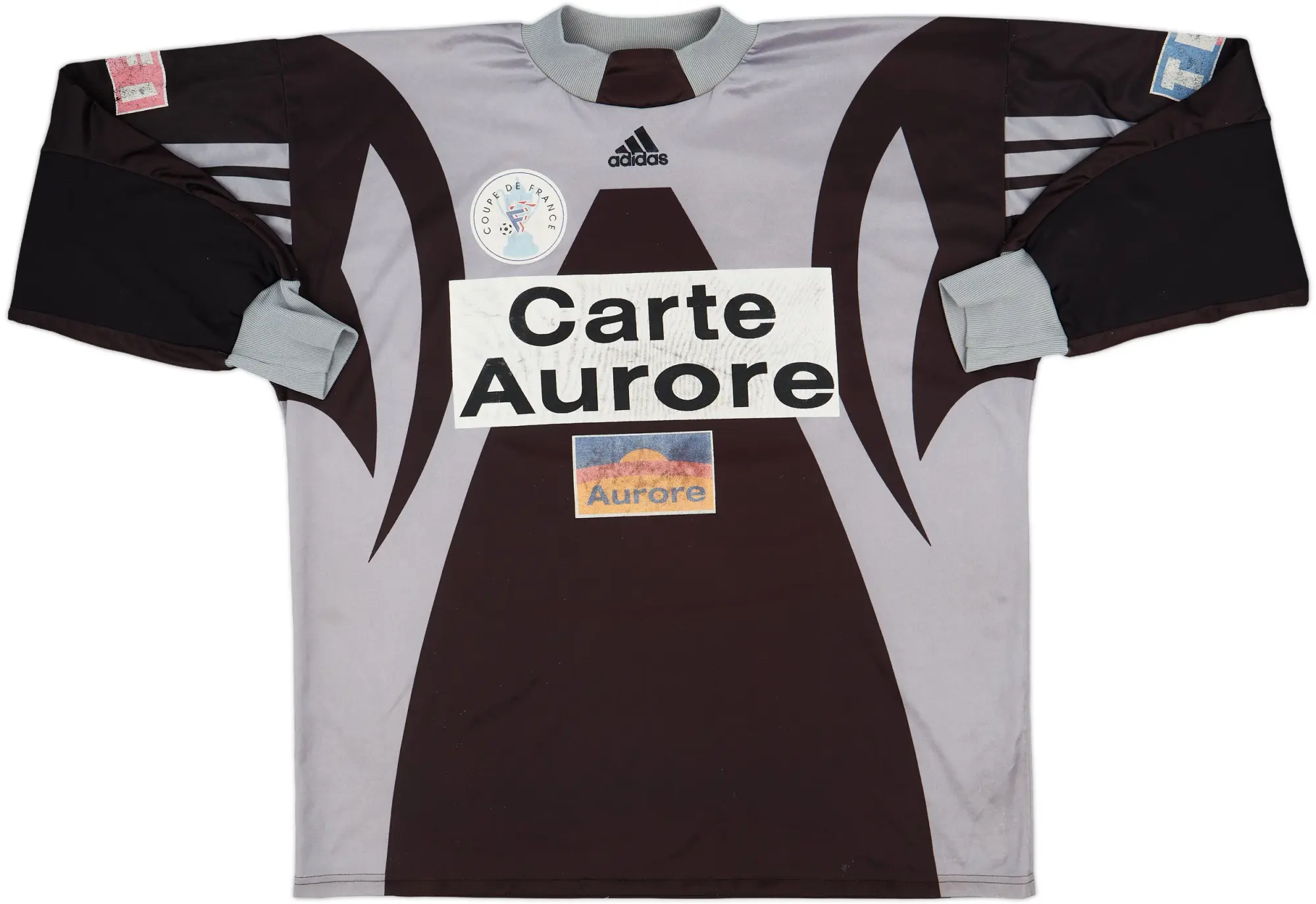adidas France Mens LS Goalkeeper Home Shirt 1990