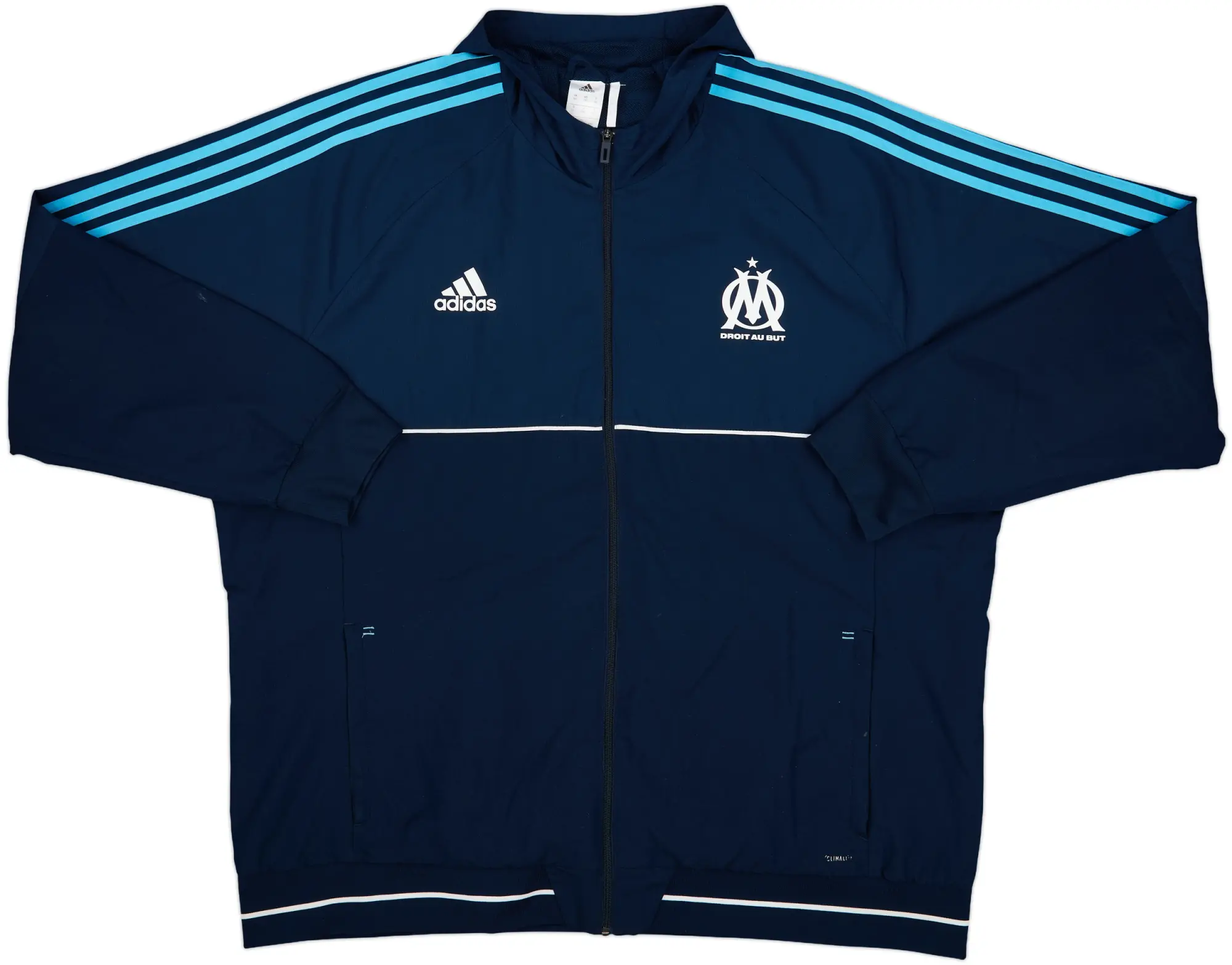 2017-18 Olympique Marseille adidas Track Jacket - 7/10 - (3XL)