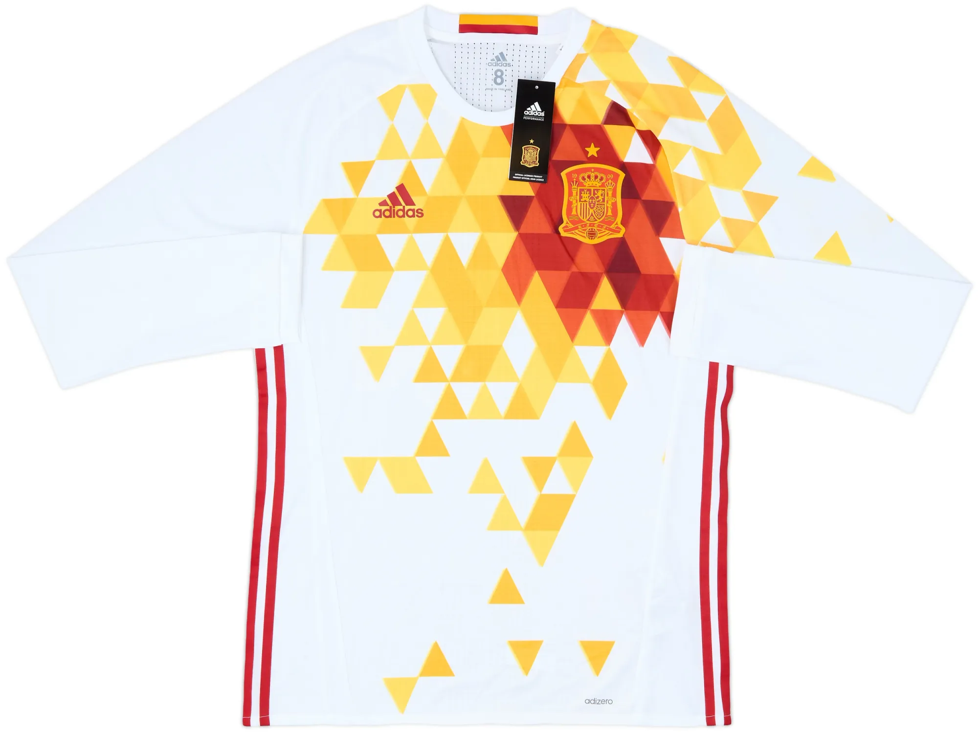 adidas Spain Mens LS Player Issue Away Shirt 2016