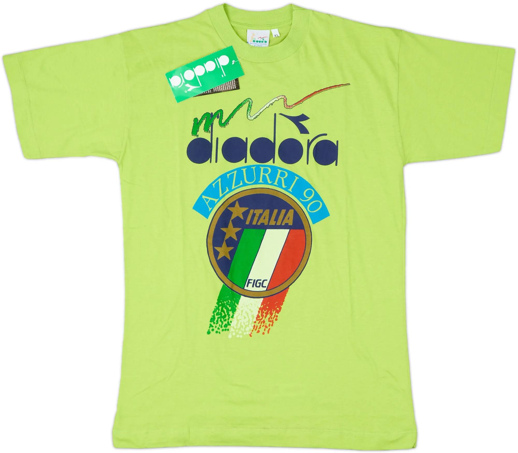 Diadora Italy Mens SS Home Shirt 1990