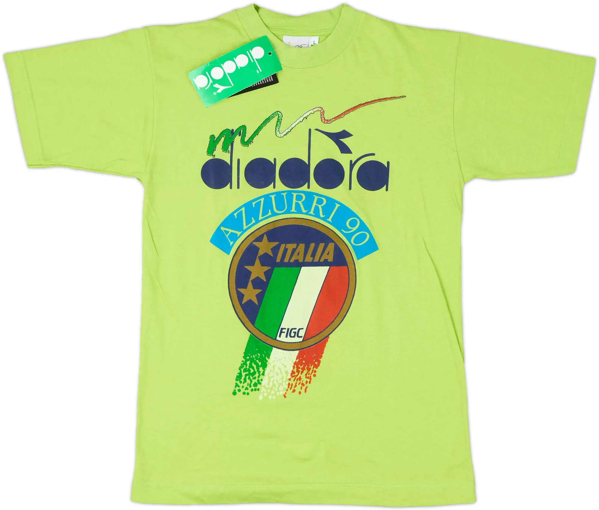 Diadora Italy Mens SS Home Shirt 1990