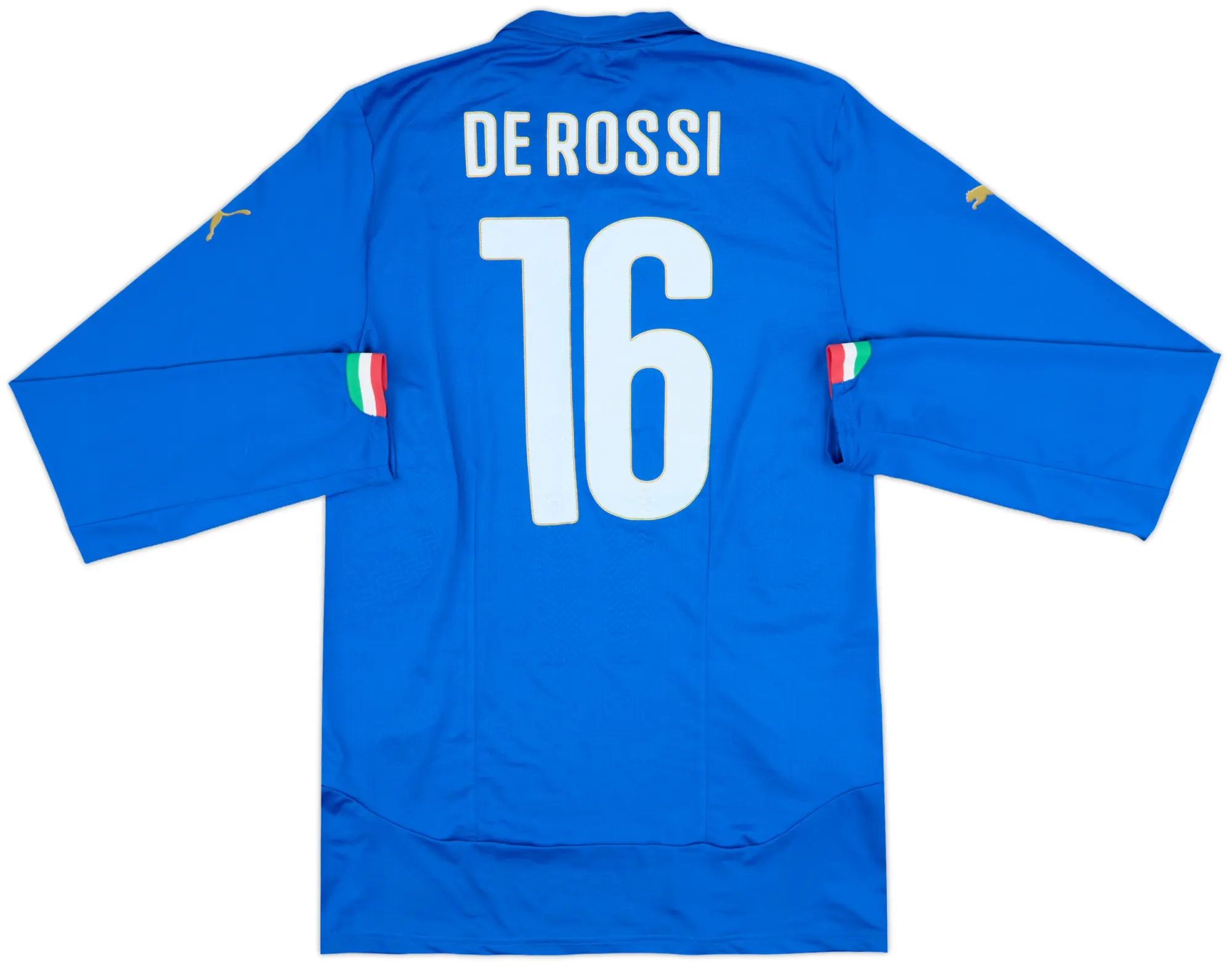 2014-15 Italy Player Issue Home L/S Shirt De Rossi #16 (XXL)