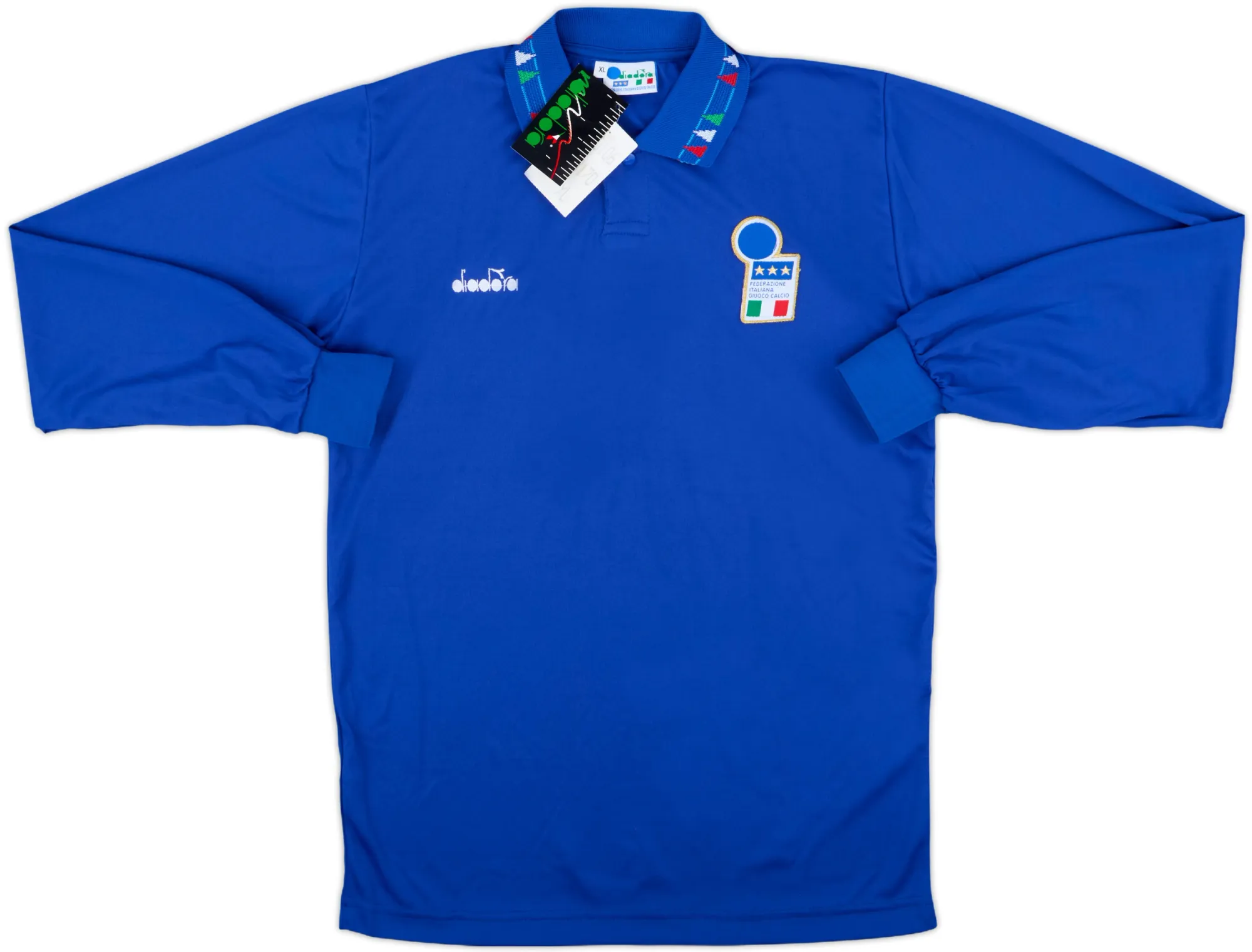 Diadora Italy Boys LS Home Shirt 1992