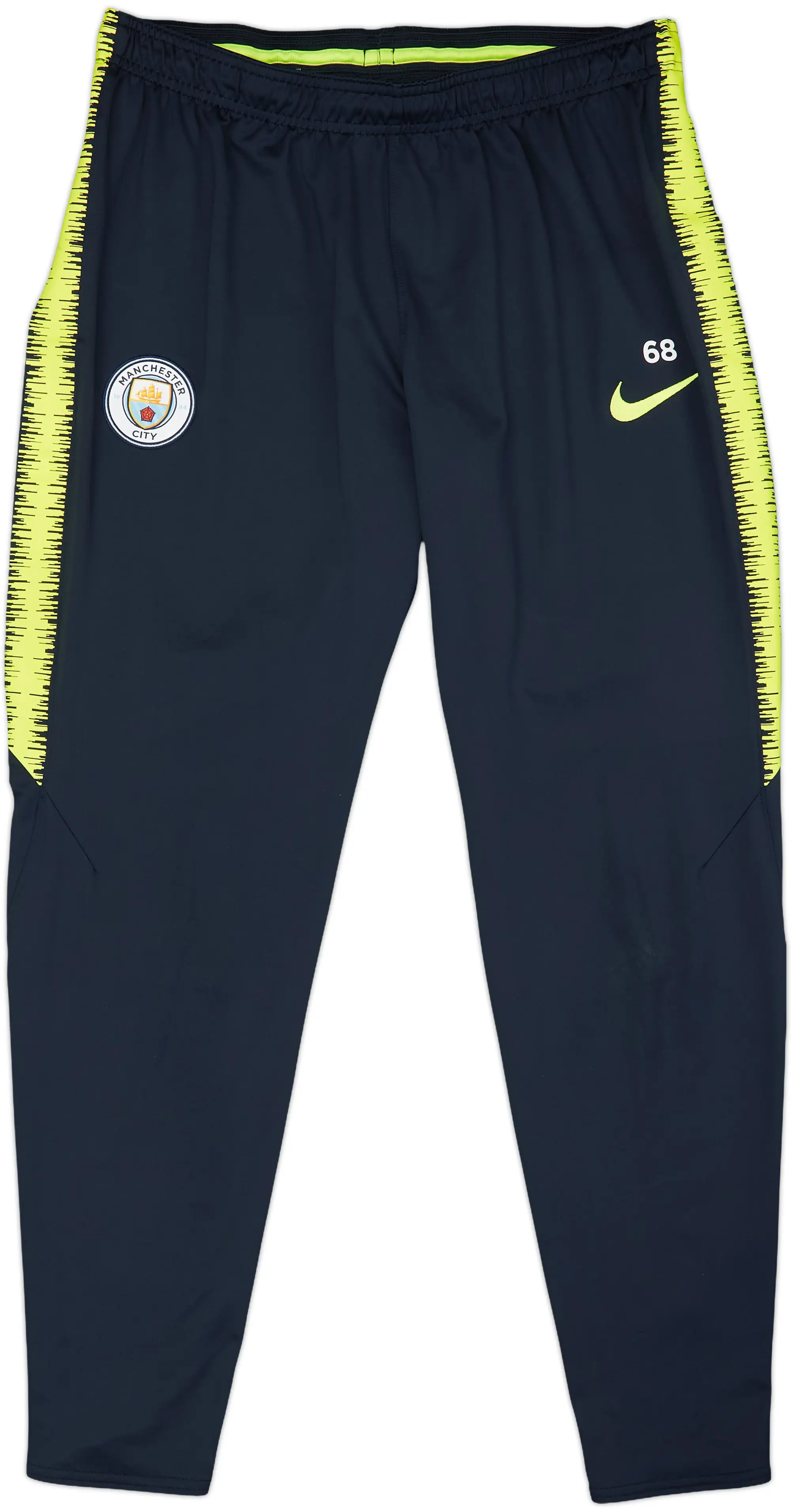 2018-19 Manchester City Player Issue Nike Track Pants/Bottoms #68 - 6/10 - (L)