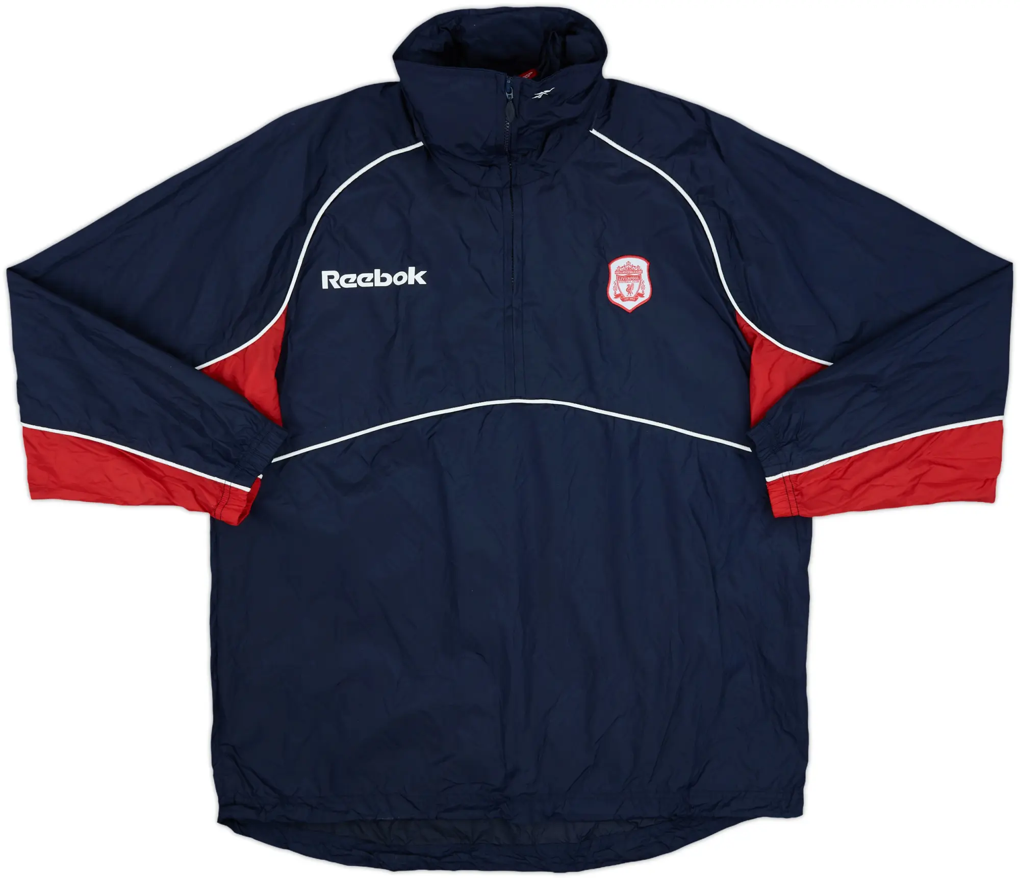 1997-98 Liverpool Reebok 1/4 Zip Rain Jacket - 8/10 - (S)