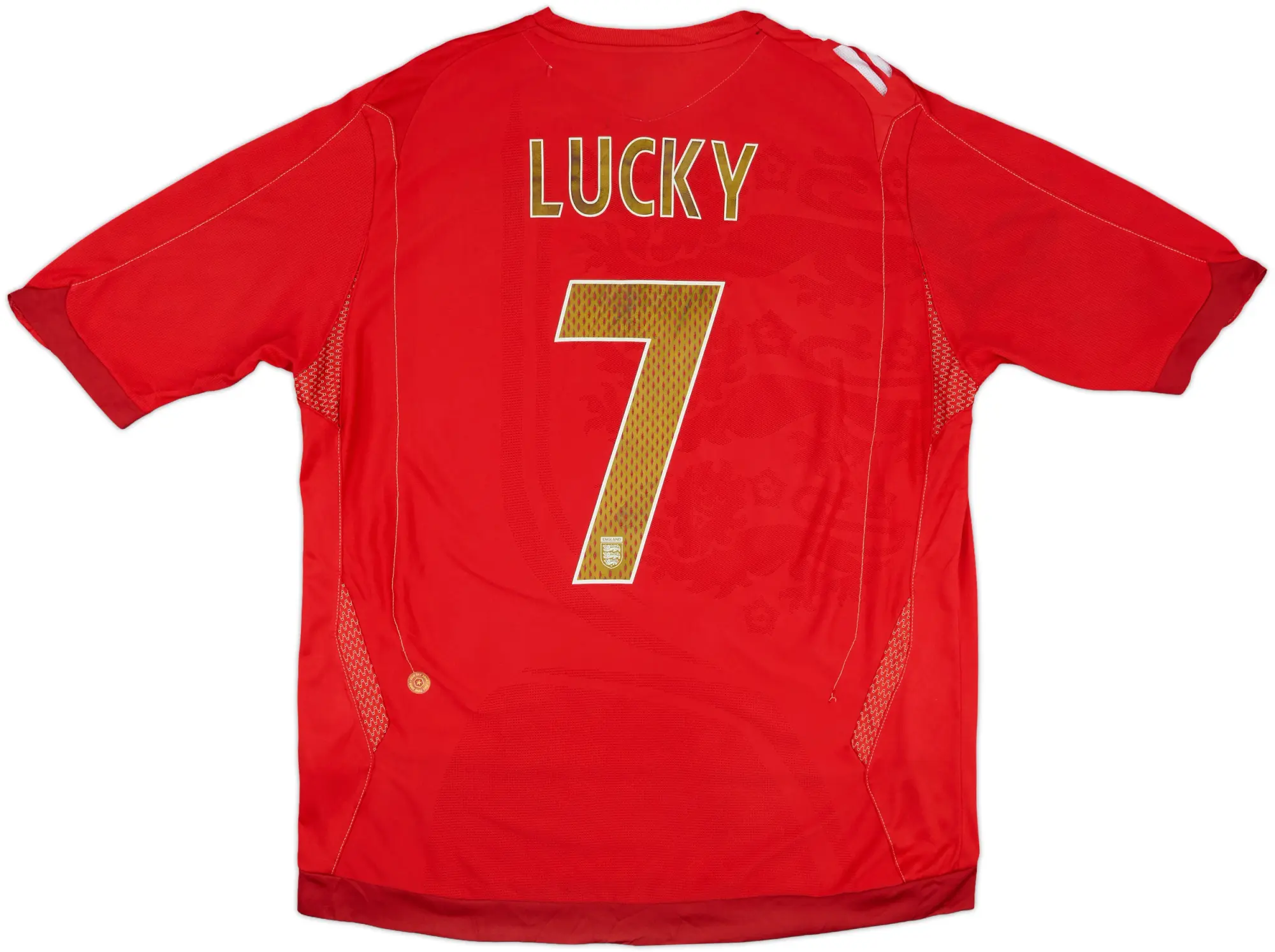 2006-08 England Away Shirt Lucky #7 - 5/10 - (XL)