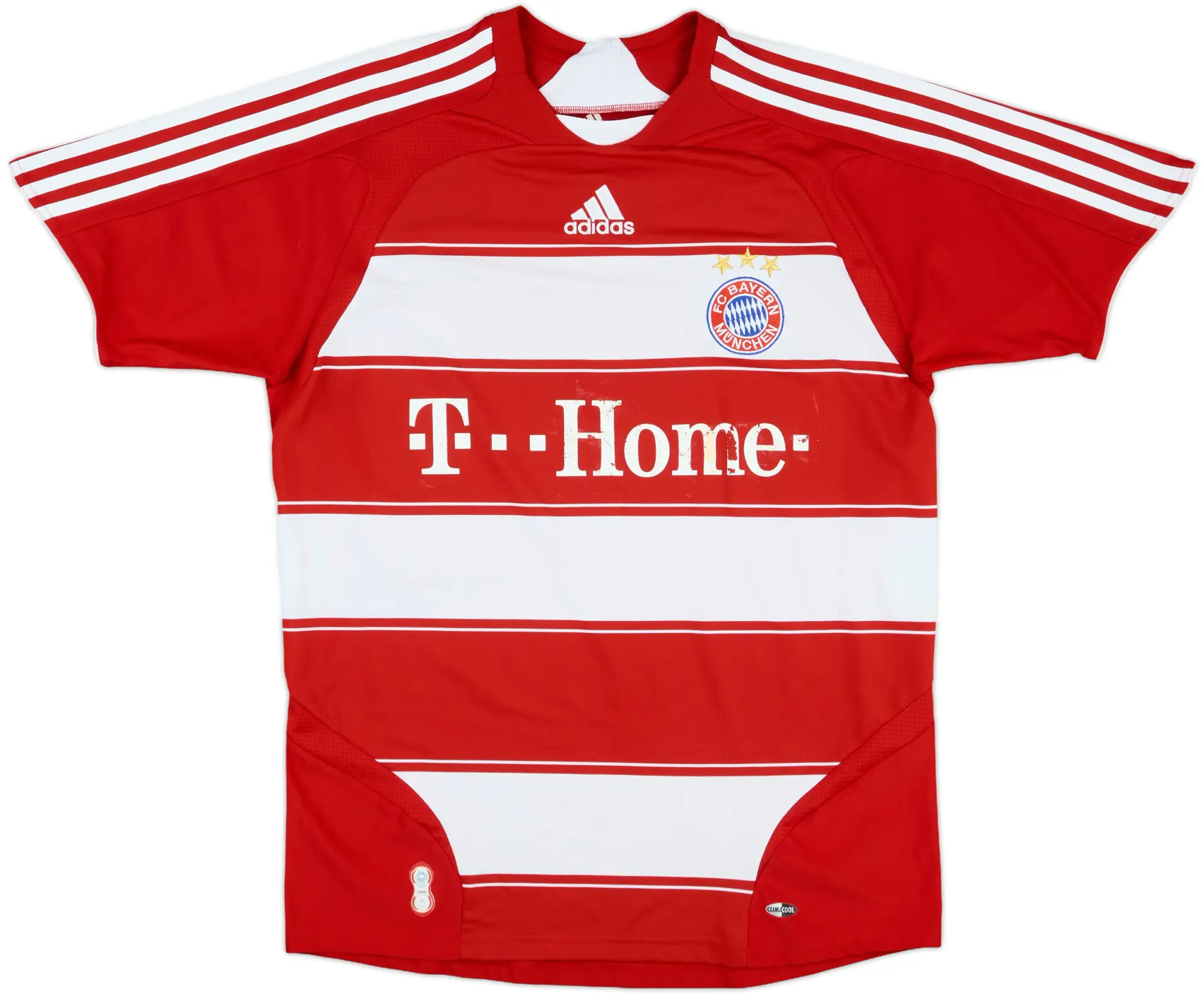 adidas Bayern Munich Boys SS Home Shirt 2007/08