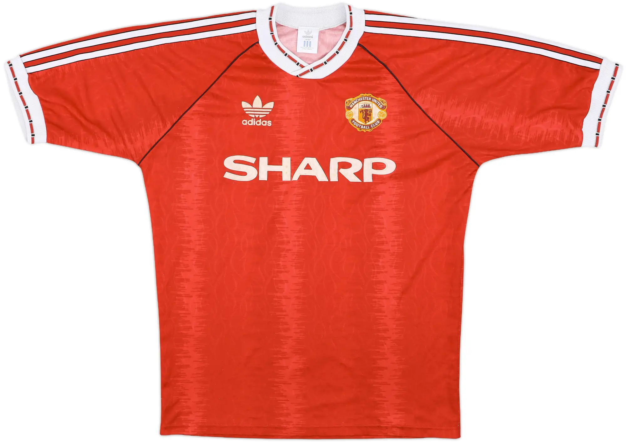 1990-92 Manchester United Home Shirt - 7/10 - (M/L)