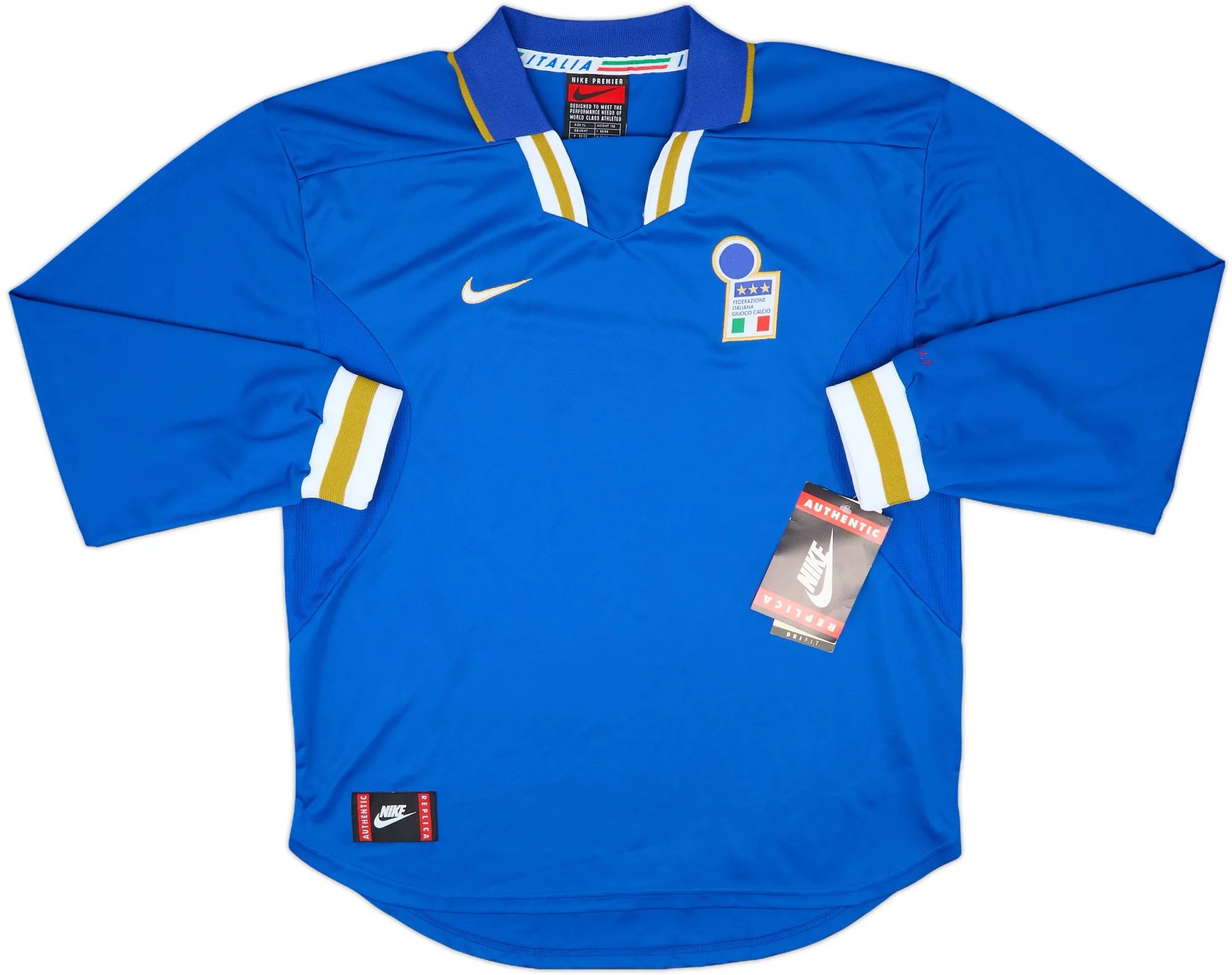 Nike Italy Mens LS Home Shirt 1996