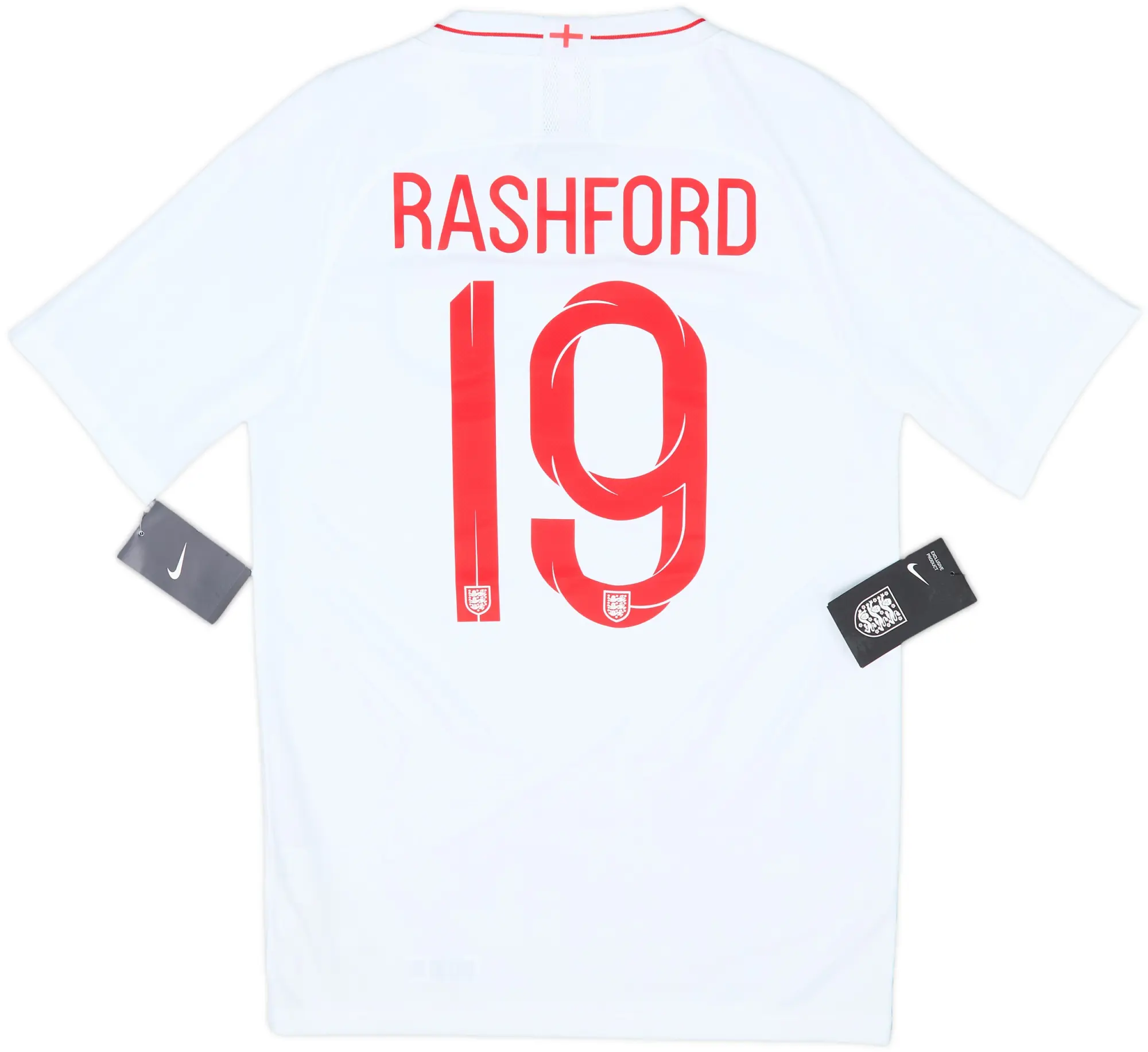 2018-19 England Home Shirt Rashford #19 (S)