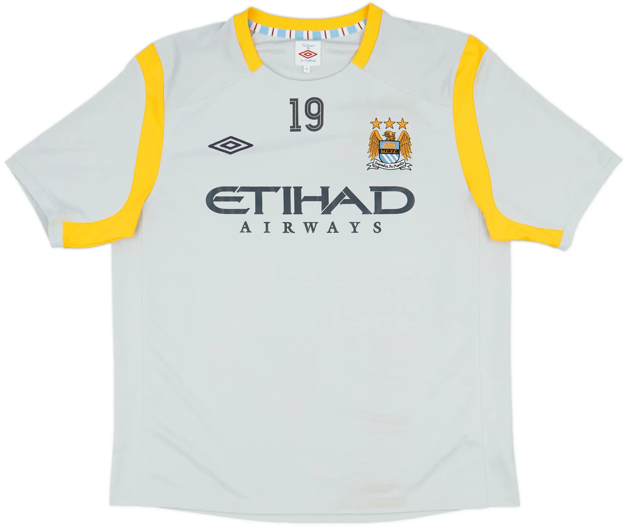 2010-11 Manchester City Player Issue Umbro Training Shirt #19 (Lescott) - 7/10 - (XL)