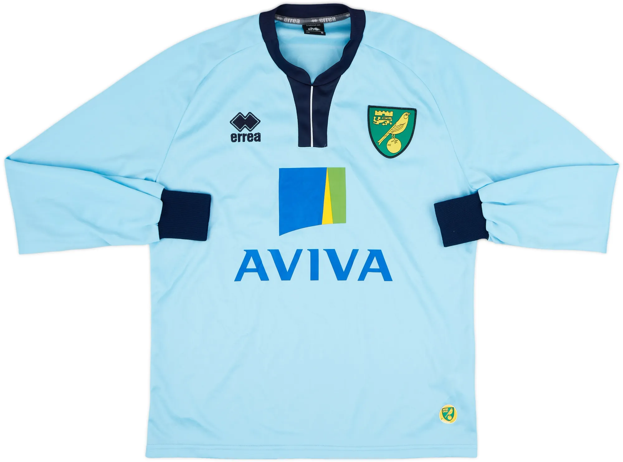 Errea Norwich City Mens LS Goalkeeper Home Shirt 2013/14