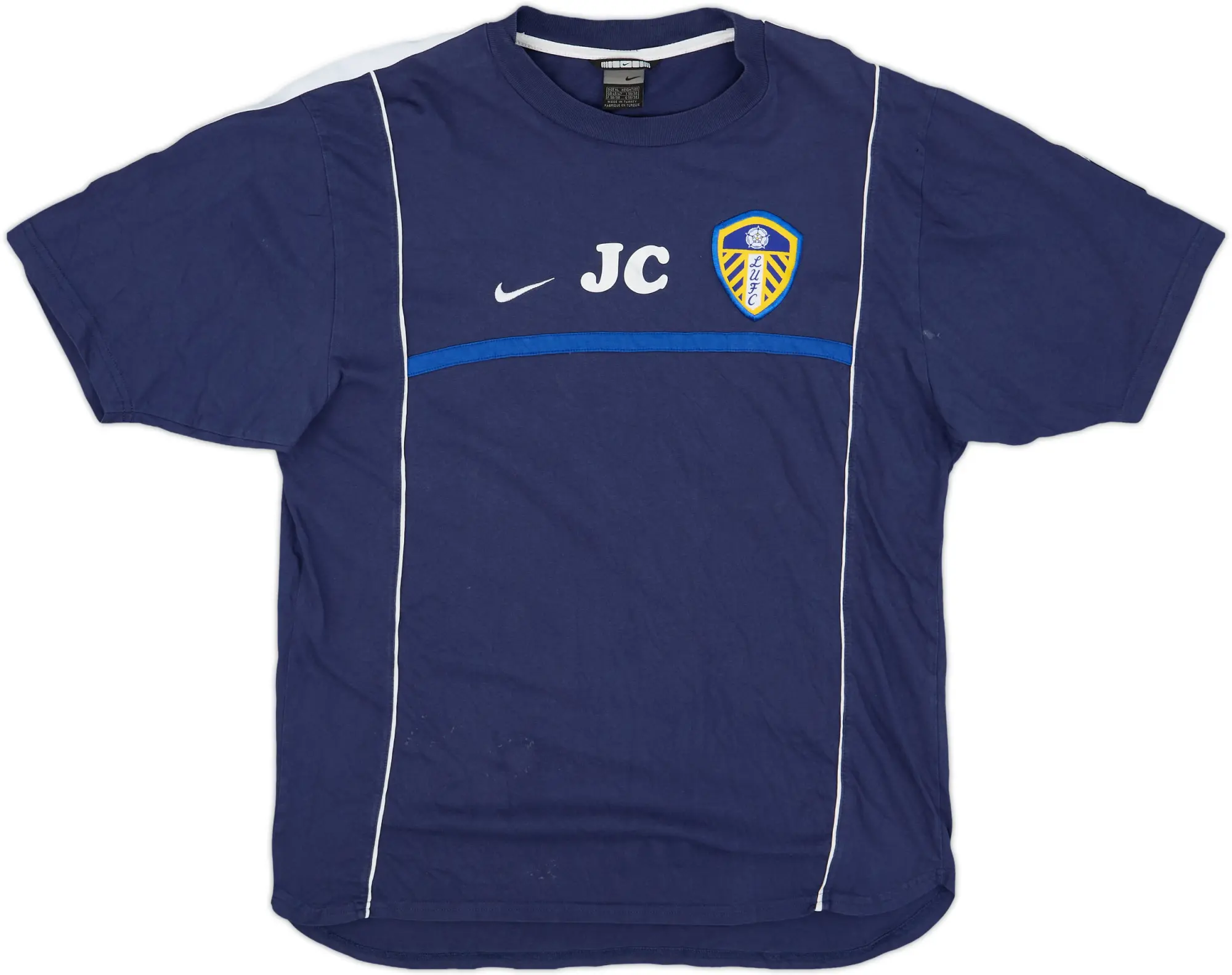 2002-03 Leeds United Staff Issue Nike Training Shirt 'JC' - 7/10 - (XL)