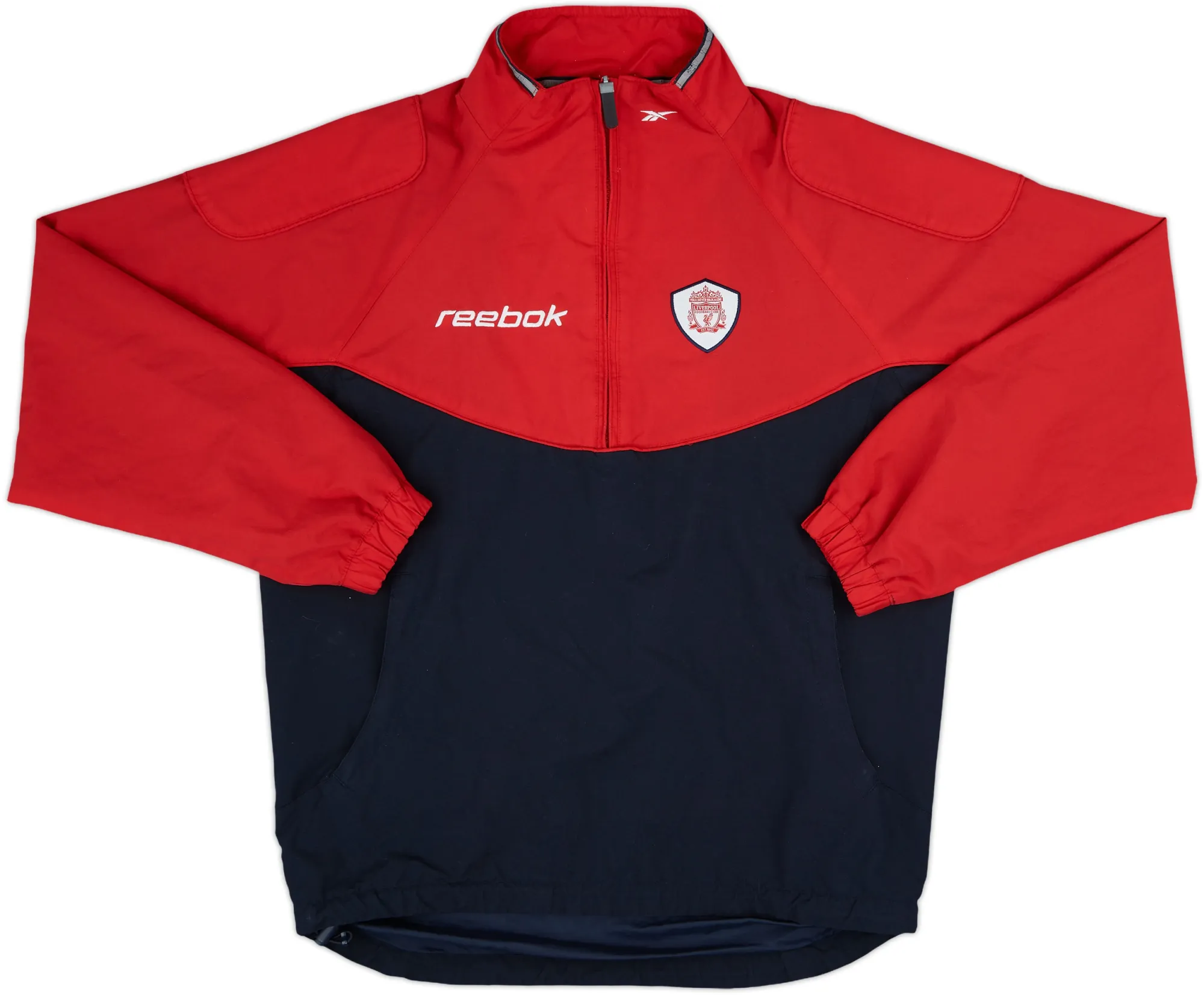 2001-02 Liverpool Reebok 1/4 Zip Track Jacket - 7/10 - (XS)