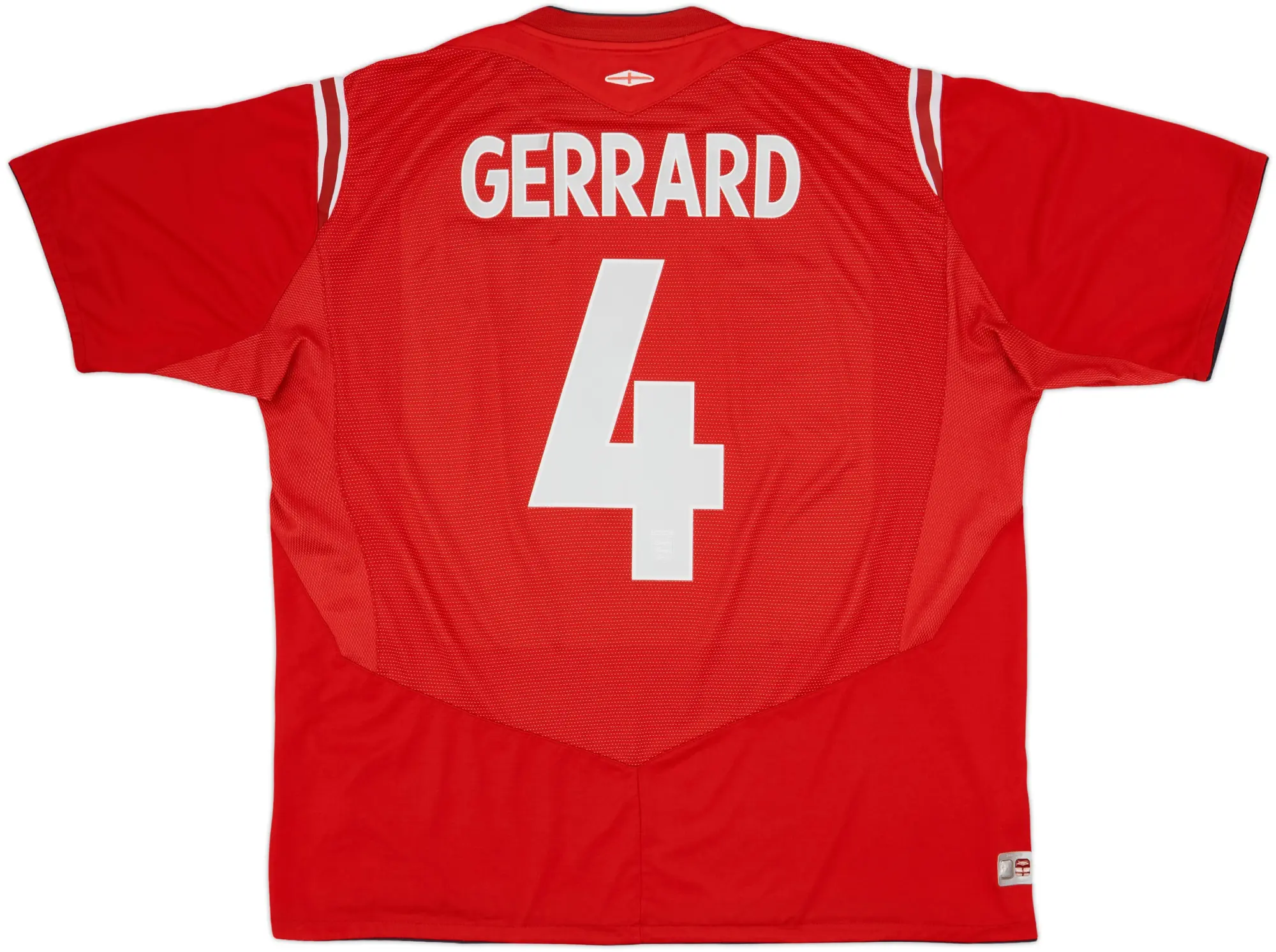 2004-06 England Away Shirt Gerrard #4 - 5/10 - (XXL)