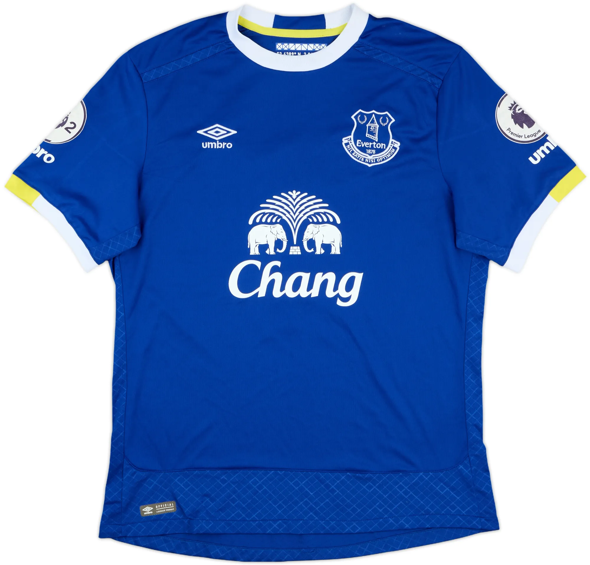 Umbro Everton Mens SS Player Issue Home Shirt 2016/17