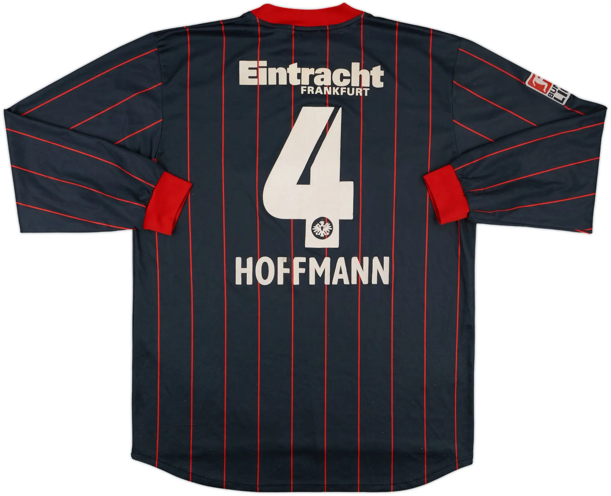 Jako Eintracht Frankfurt Mens LS Player Issue Home Shirt 2004/05
