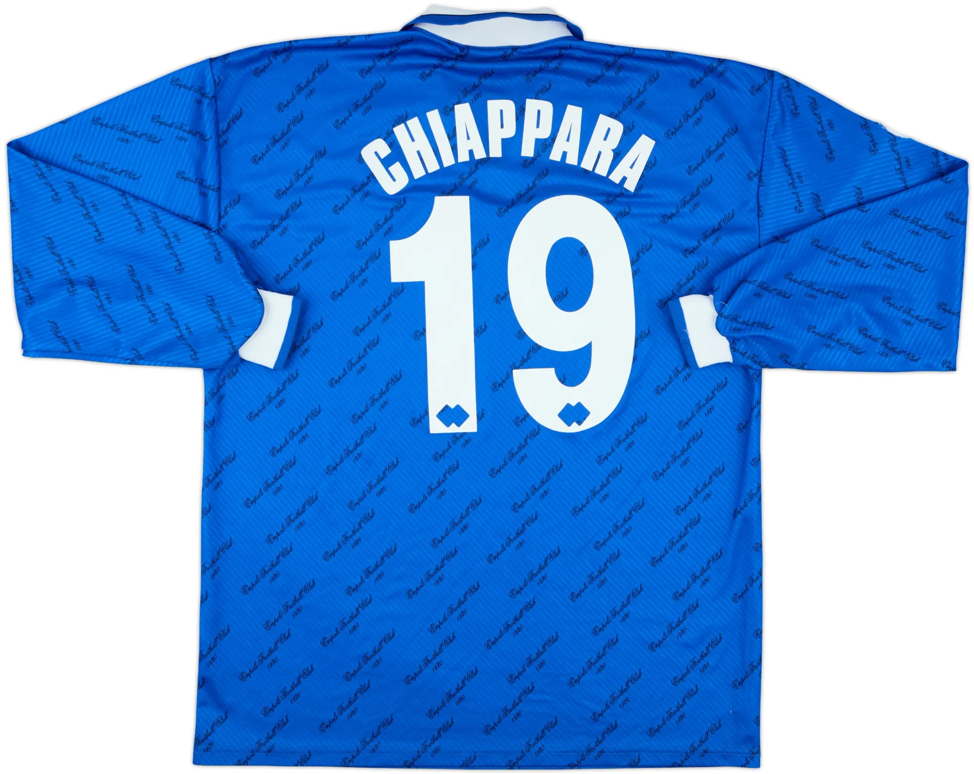 Errea Empoli Mens LS Player Issue Home Shirt 1998/99