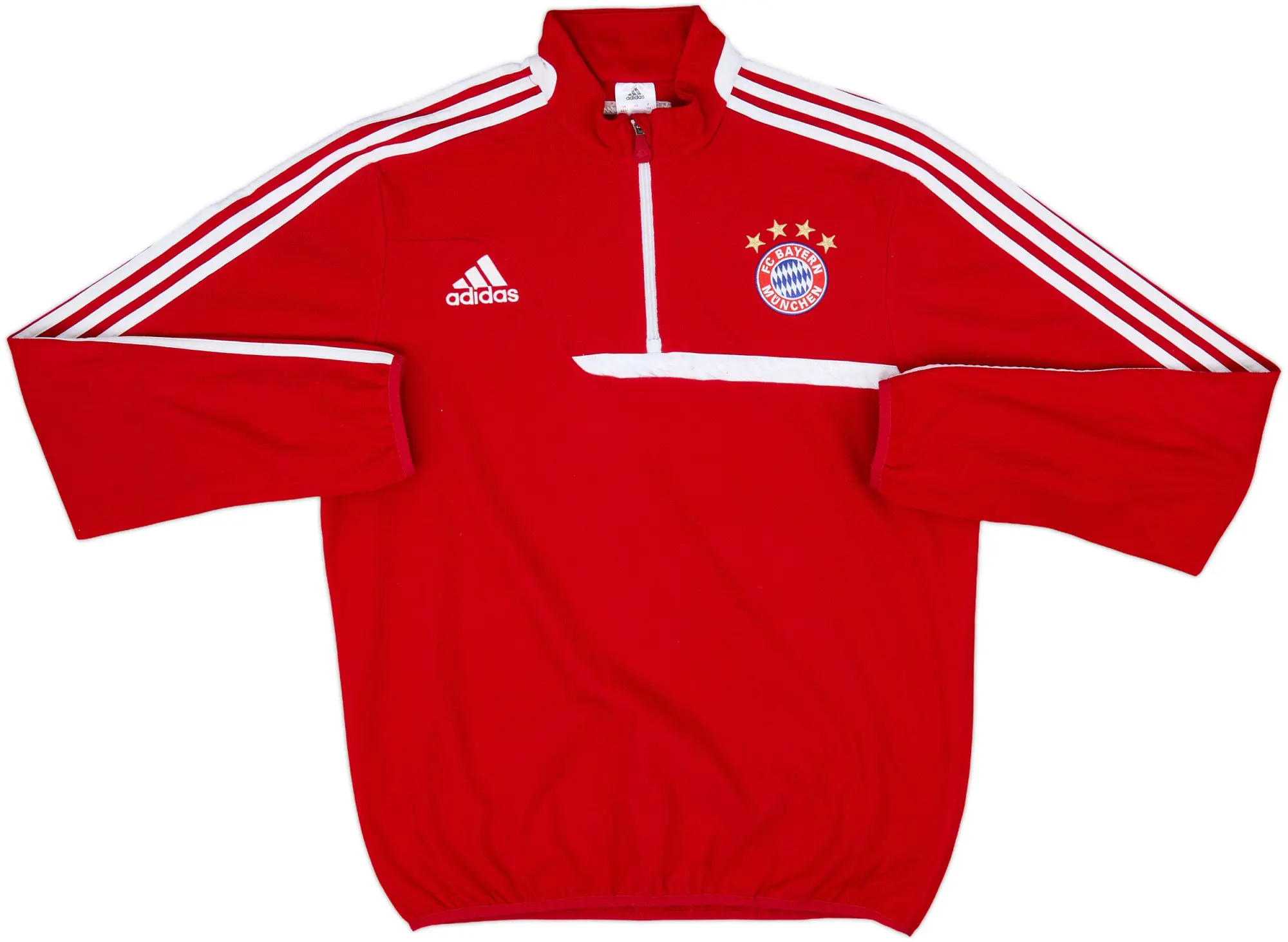 2013-14 Bayern Munich adidas 1/4 Zip Fleece Top - 8/10 - (L)