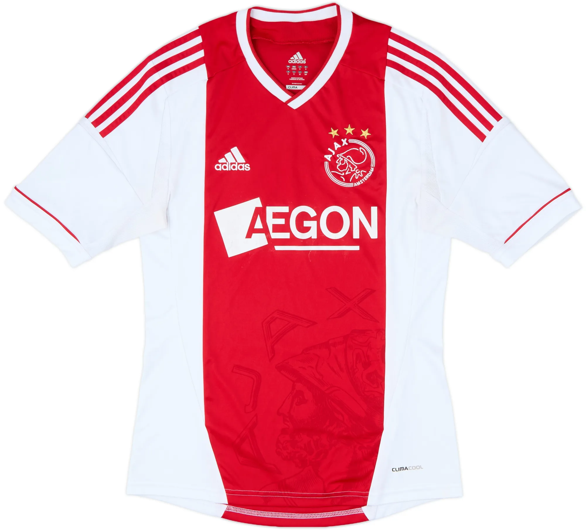 adidas Ajax Mens SS Home Shirt 2012/13
