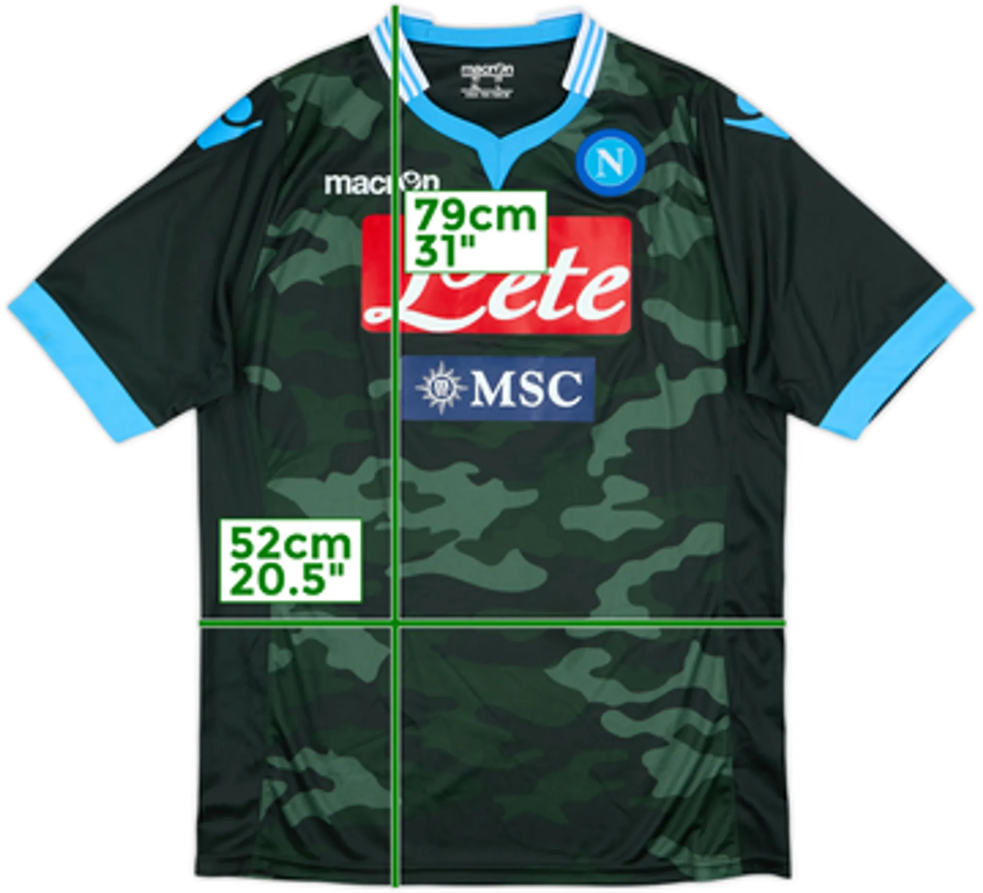 Macron Napoli Mens SS Away Shirt 2013/14