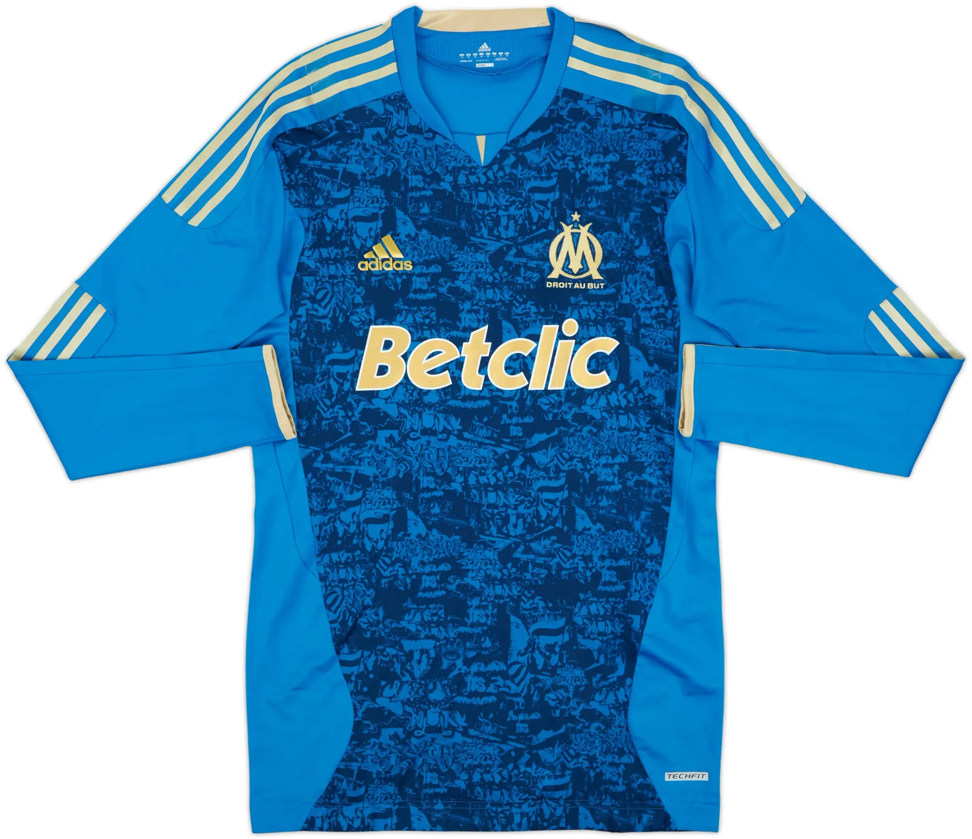 2011-12 Olympique Marseille Player Issue Techfit Away L/S Shirt - 6/10 - (XL)