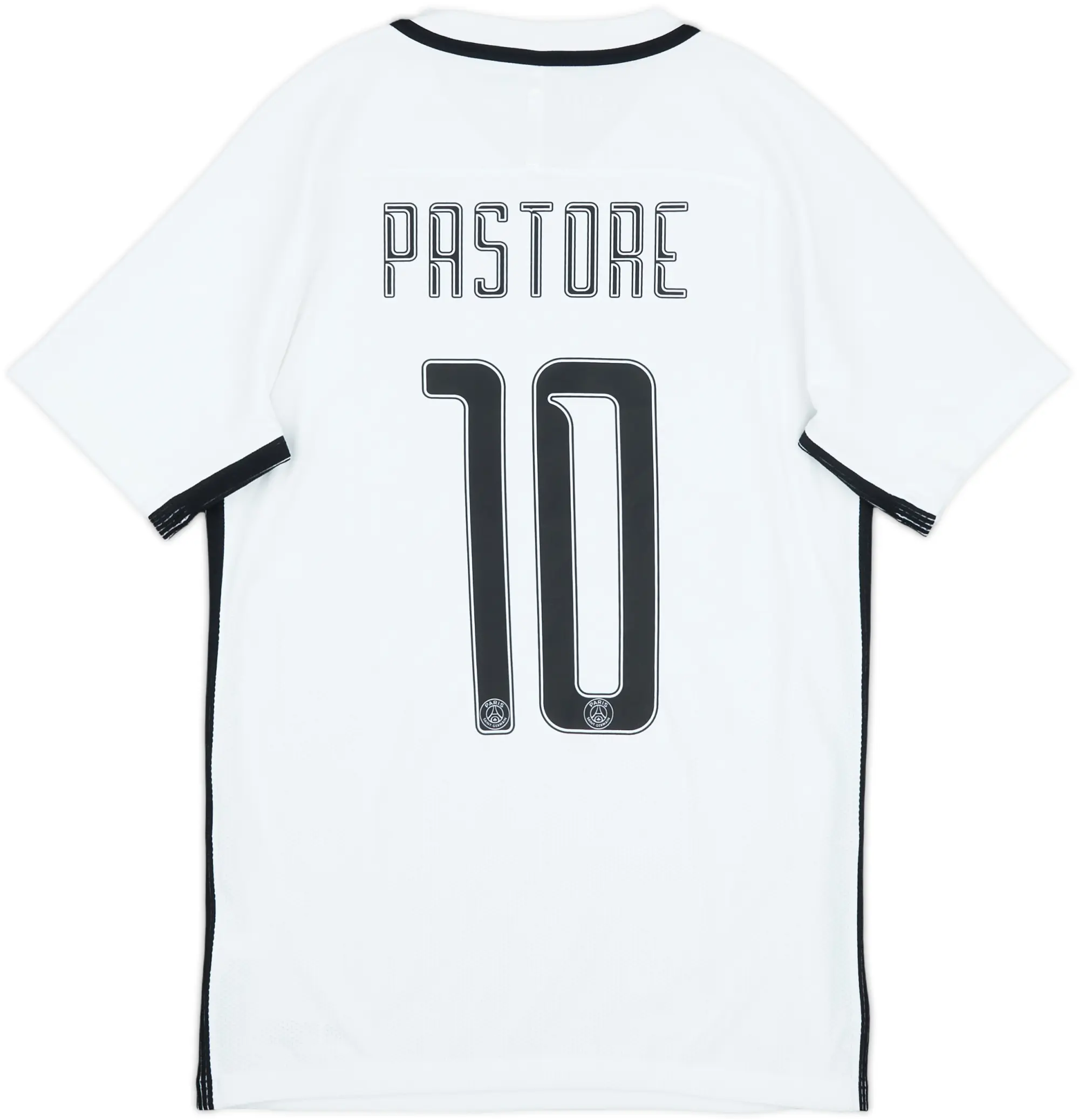 2016-17 Paris Saint-Germain Authentic Third Shirt Pastore #10 - 8/10 - (S)