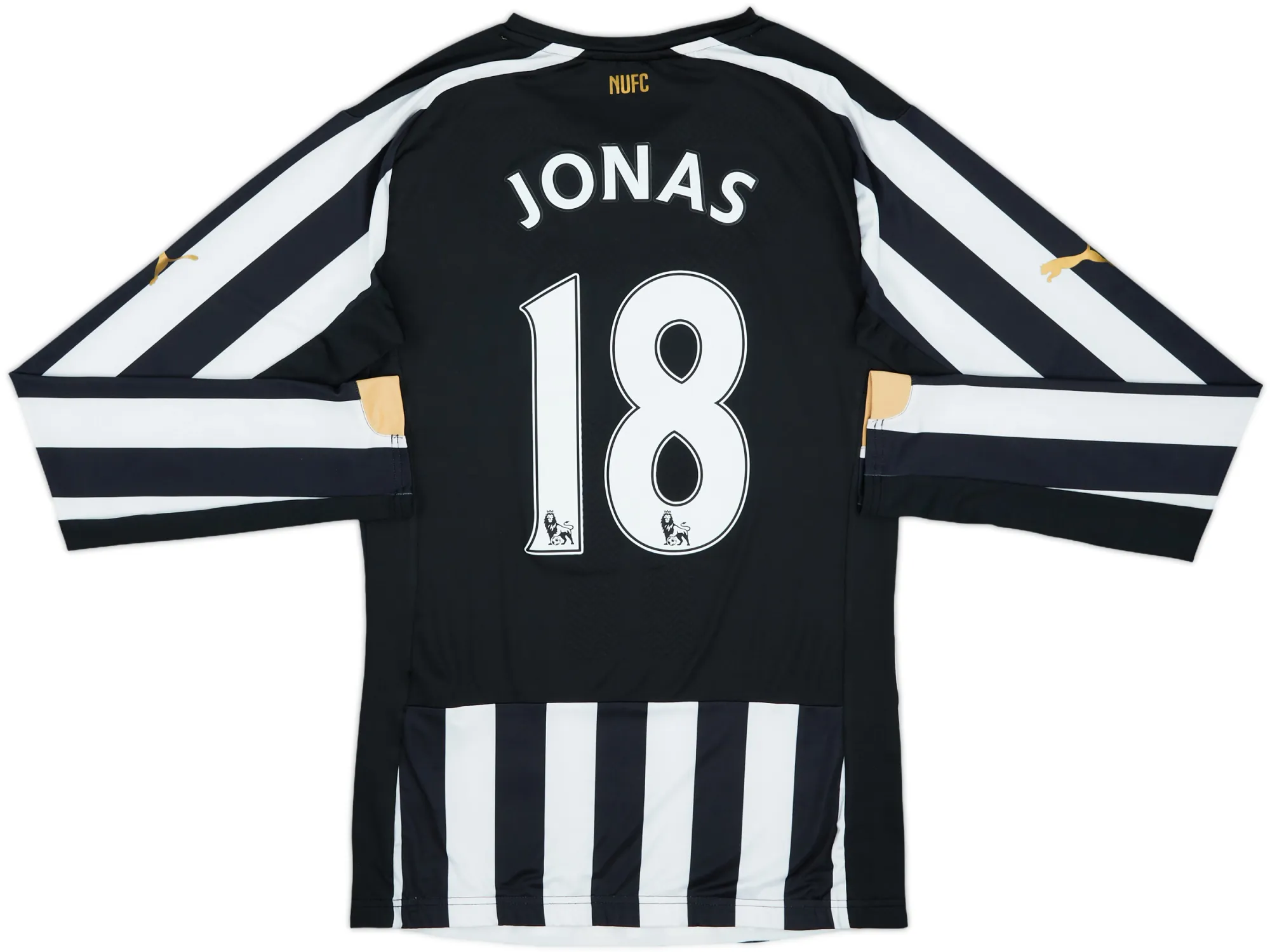 Puma Newcastle United Mens LS Player Issue Home Shirt 2014/15