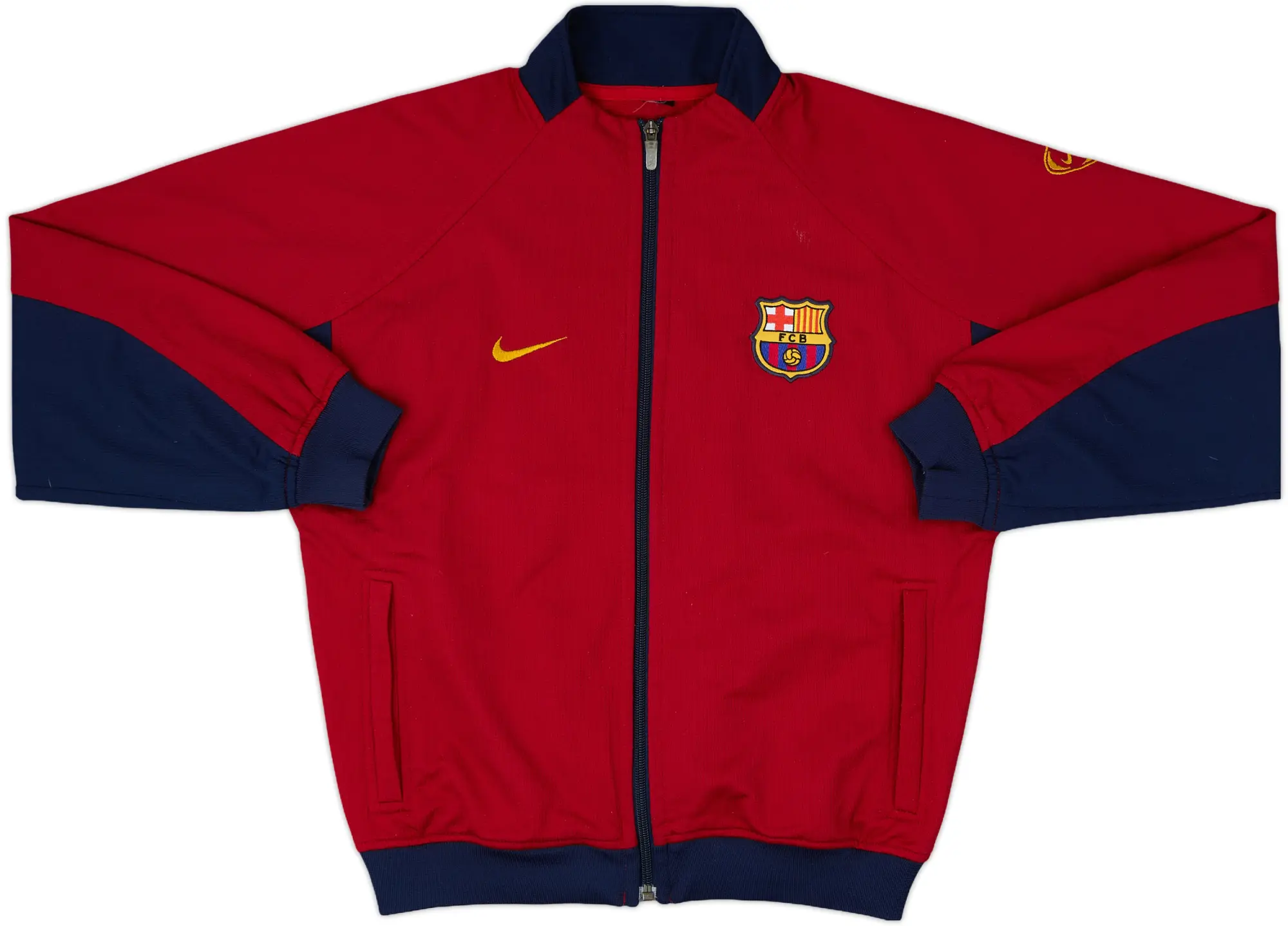 2003-04 Barcelona Nike Track Jacket - 8/10 - (L.Boys)