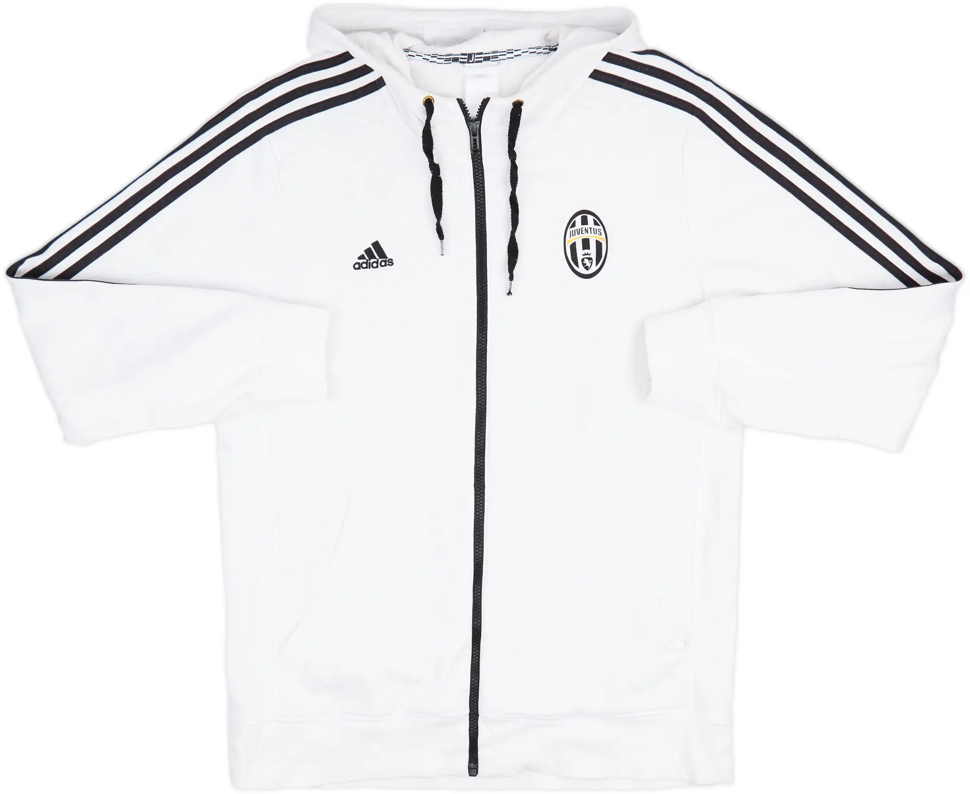 2015-16 Juventus adidas Hooded Sweat Top - 6/10 - (L)