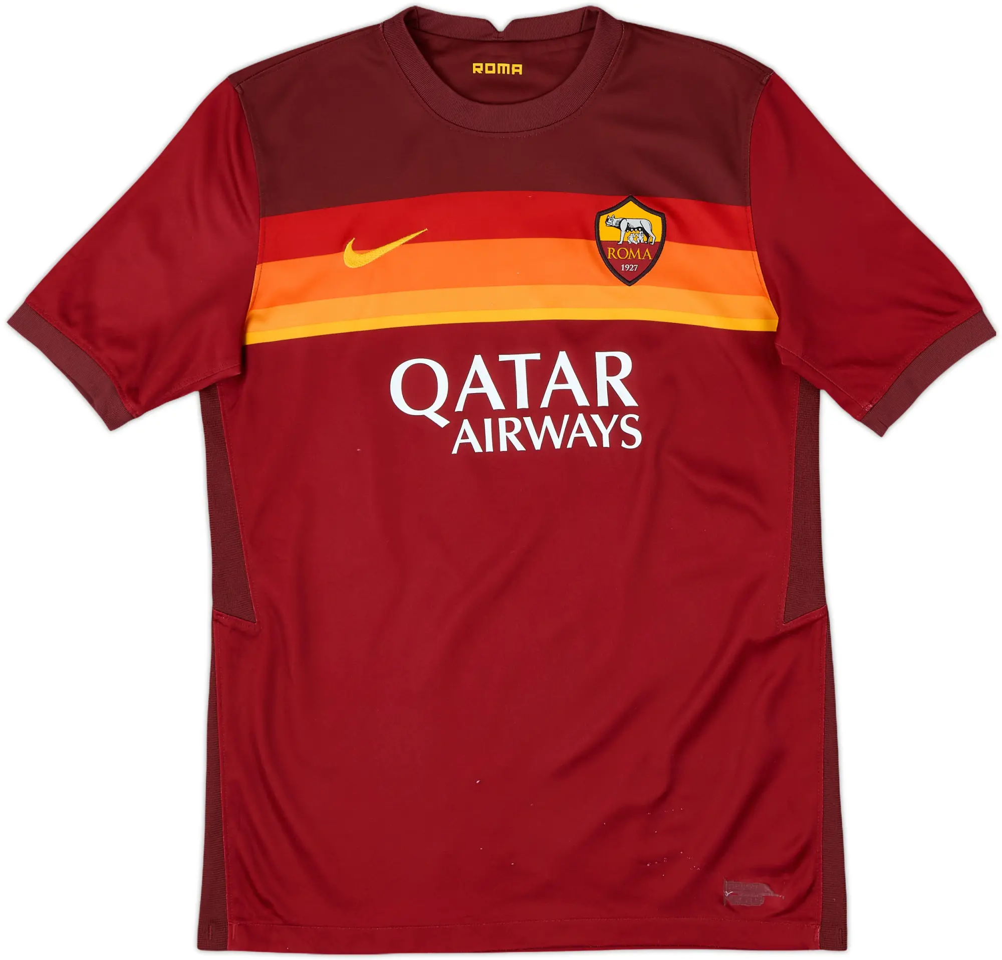 2020-21 Roma Home Shirt - 8/10 - (XL.Boys)