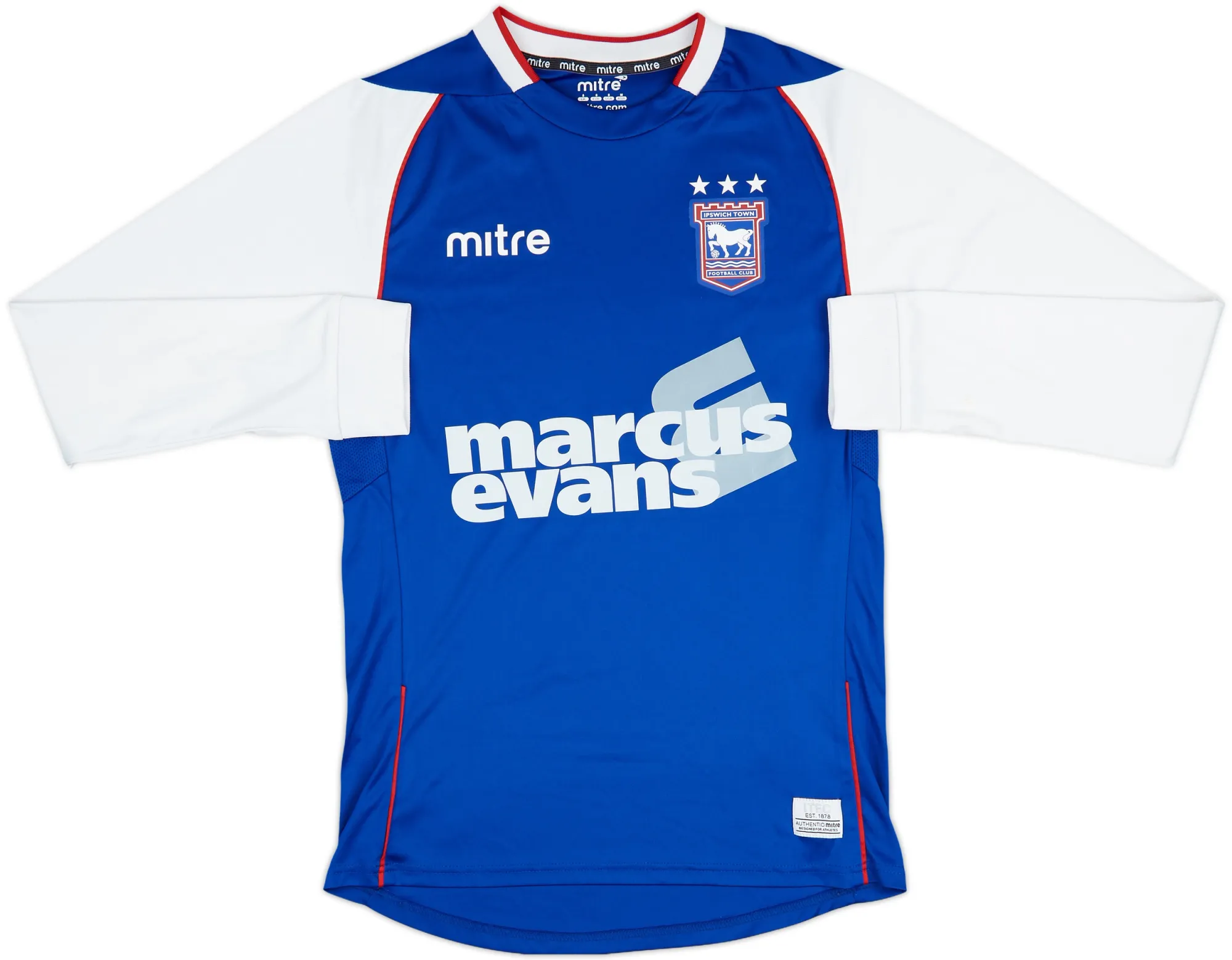 Home Ipswich Town Mens LS Home Shirt 2013/14