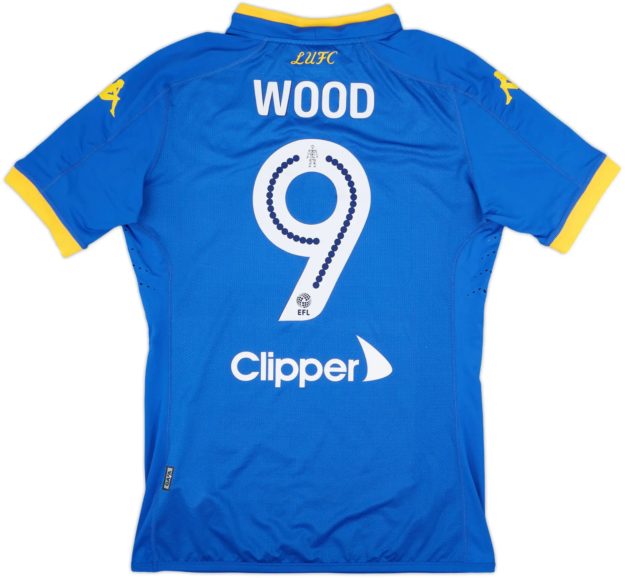 2016-17 Leeds United Authentic Away Shirt Wood #9 - 7/10 - (M)