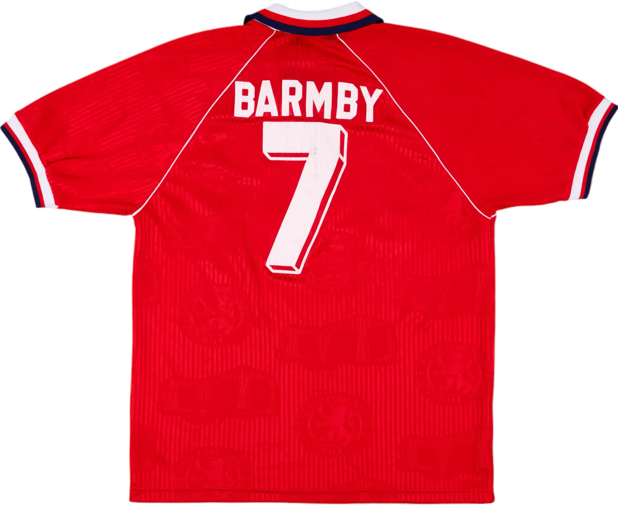 1995-96 Middlesbrough Home Shirt Barmby #7 - 6/10 - (M)