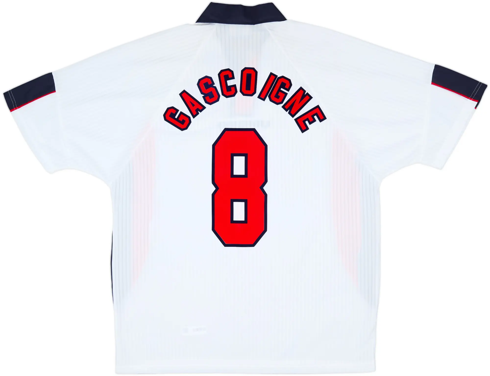 1997-99 England Home Shirt Gascoigne #8 (XL)