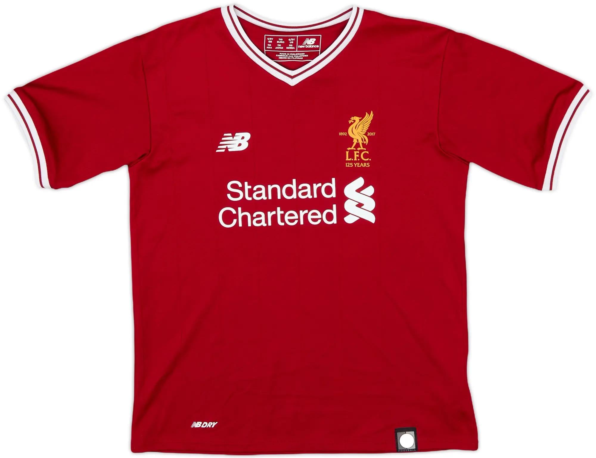 2017-18 Liverpool 125 Years Home Shirt - 7/10 - (4-5 Years)