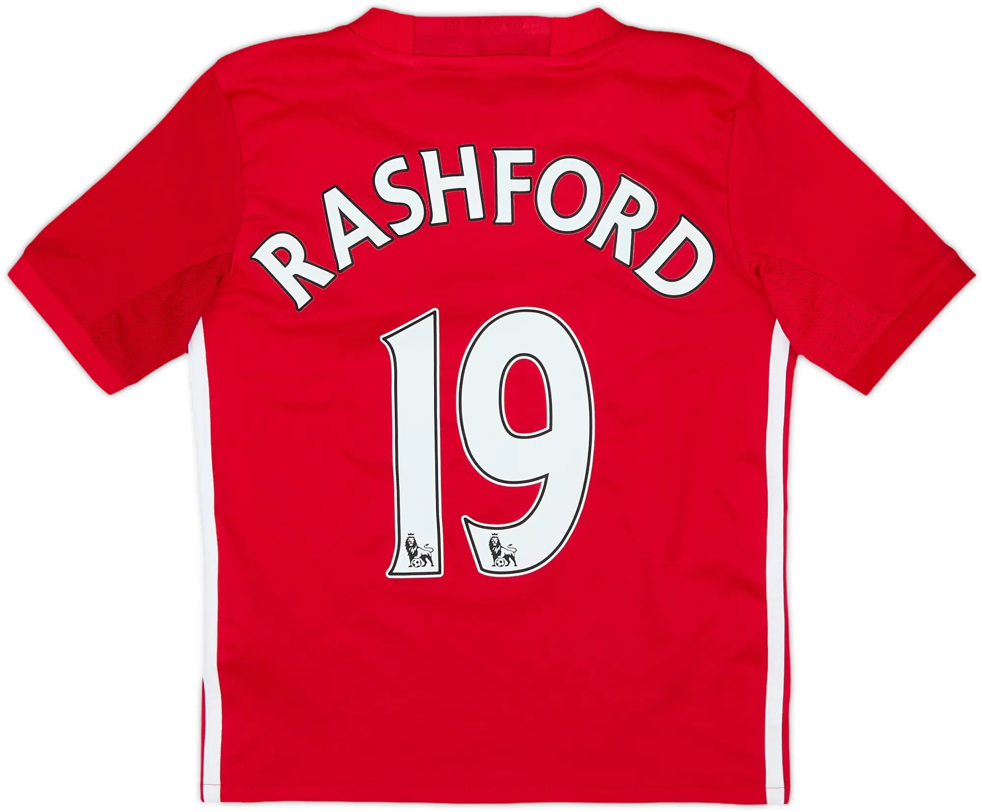 2016-17 Manchester United Home Shirt Rashford #19 - 7/10 - (7-8 Years)