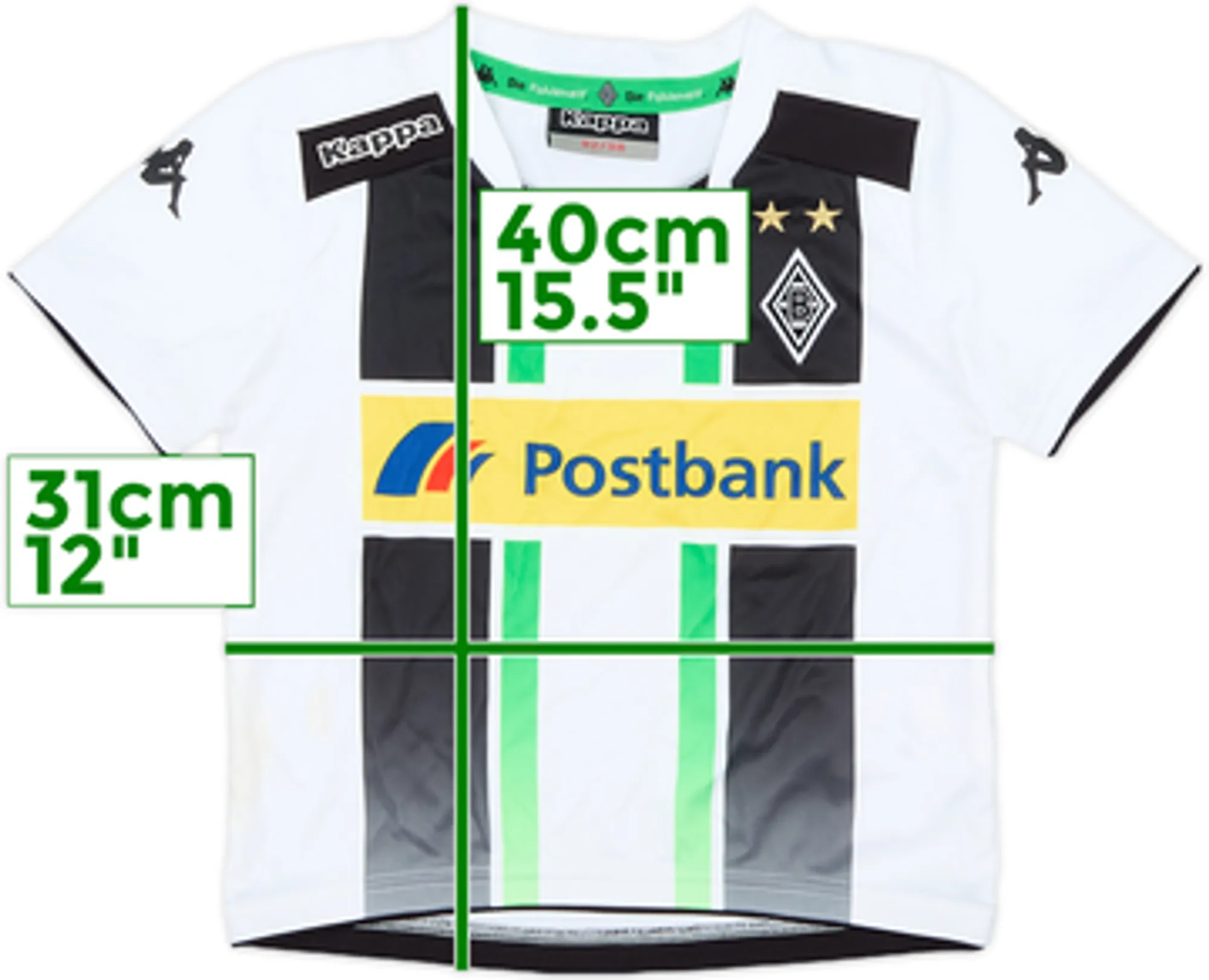 Kappa Borussia Monchengladbach Mens SS Home Shirt 2014/15