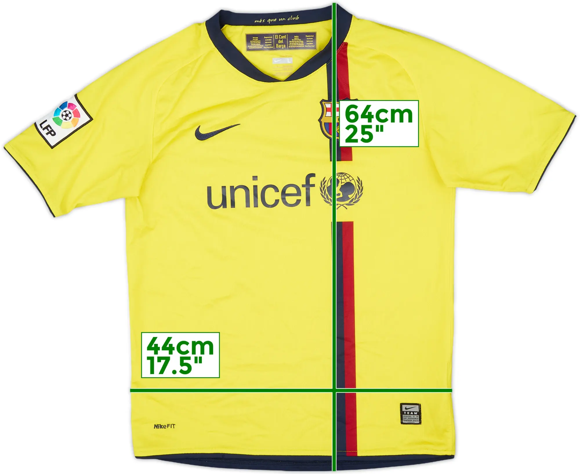 Nike Barcelona Boys SS Away Shirt 2008/10